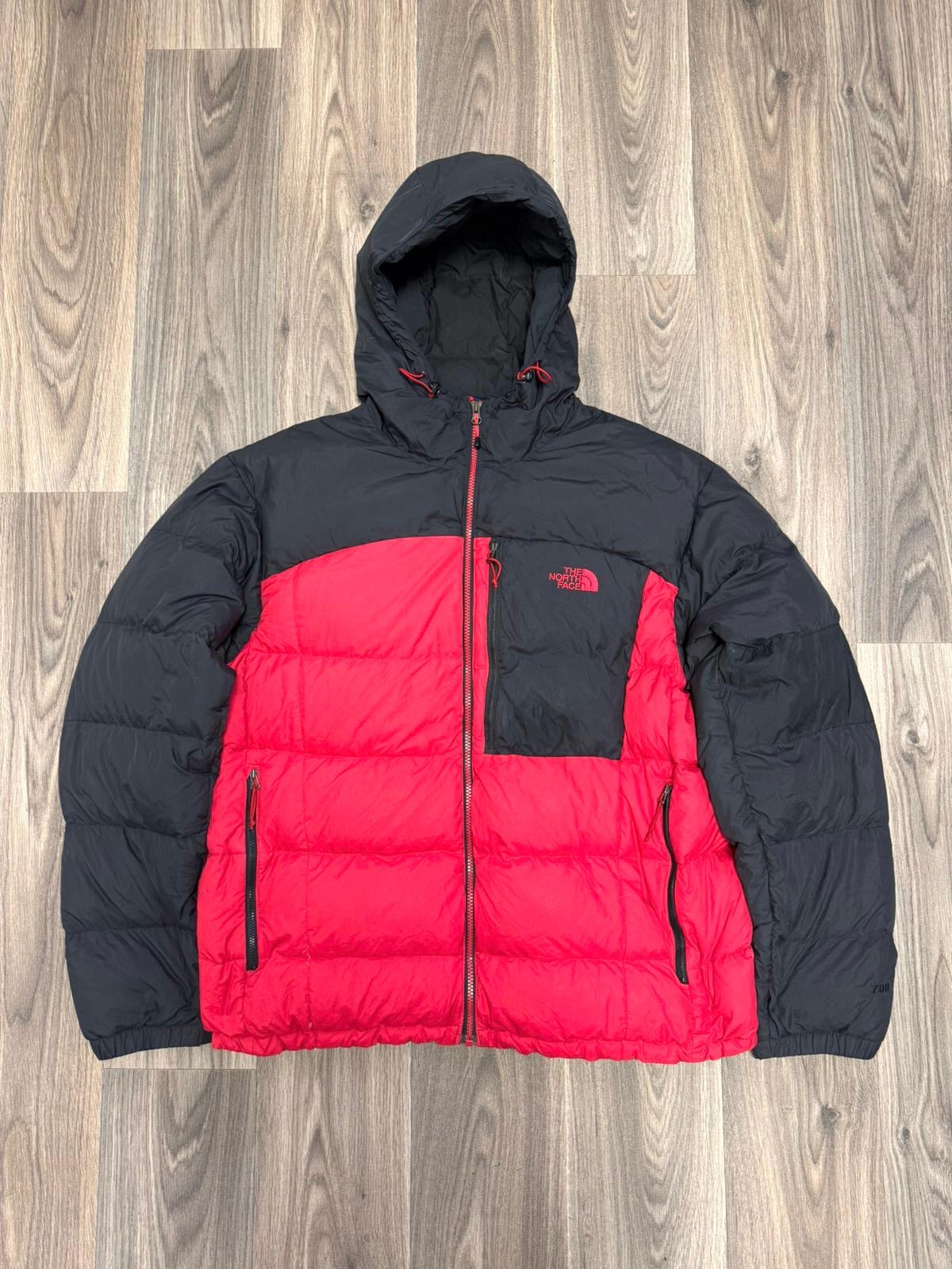 Red North Face Puffer Coat