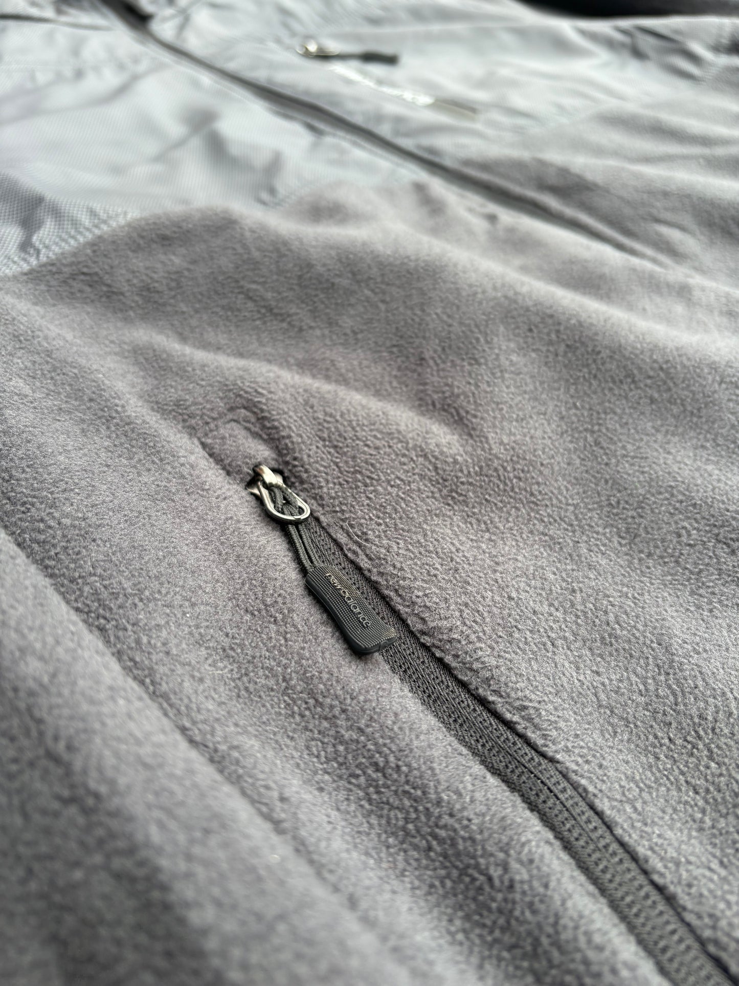 New Balance Grey Zip Fleece Jacket