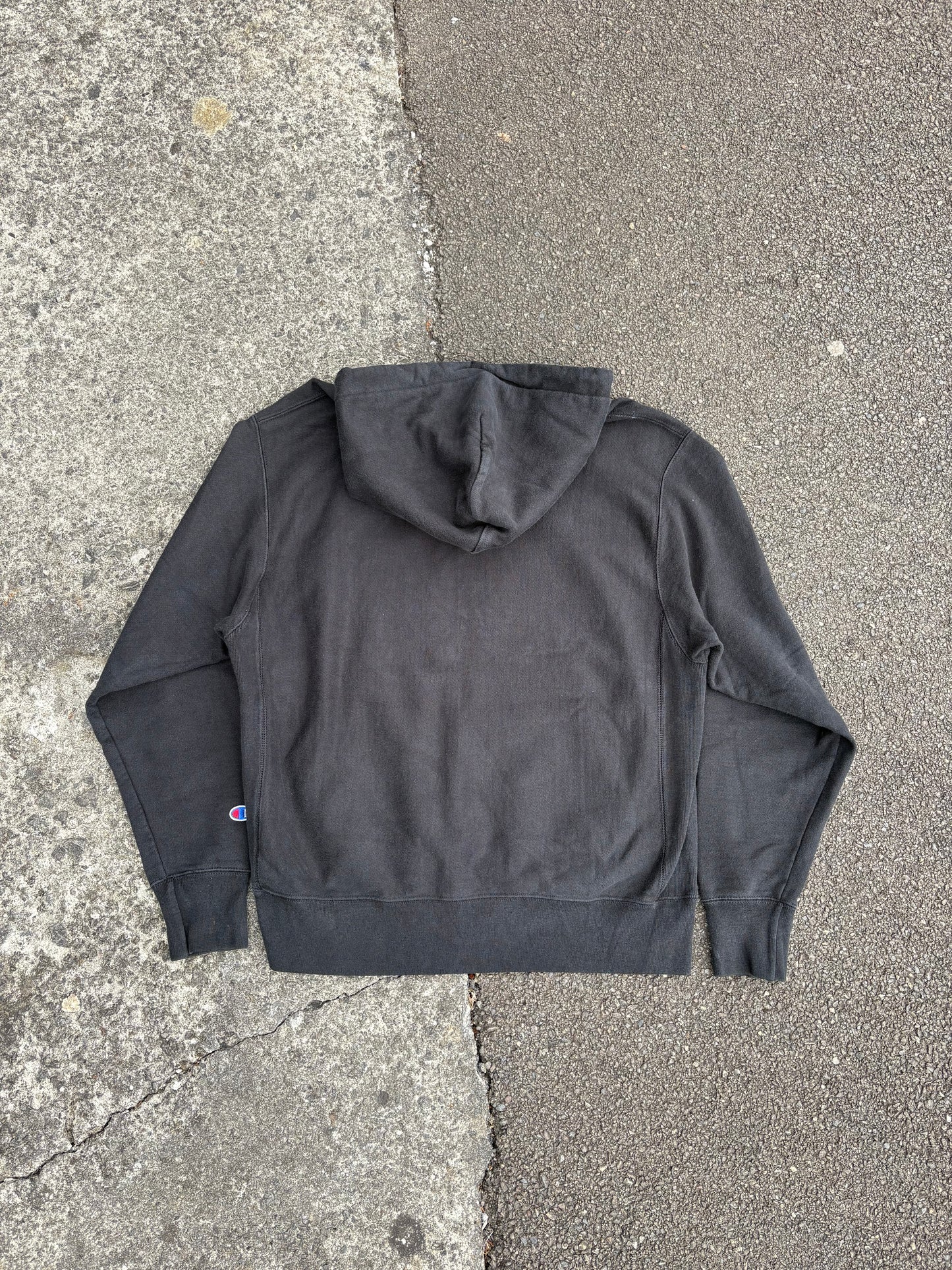 Vintage Black Champion Hoodie