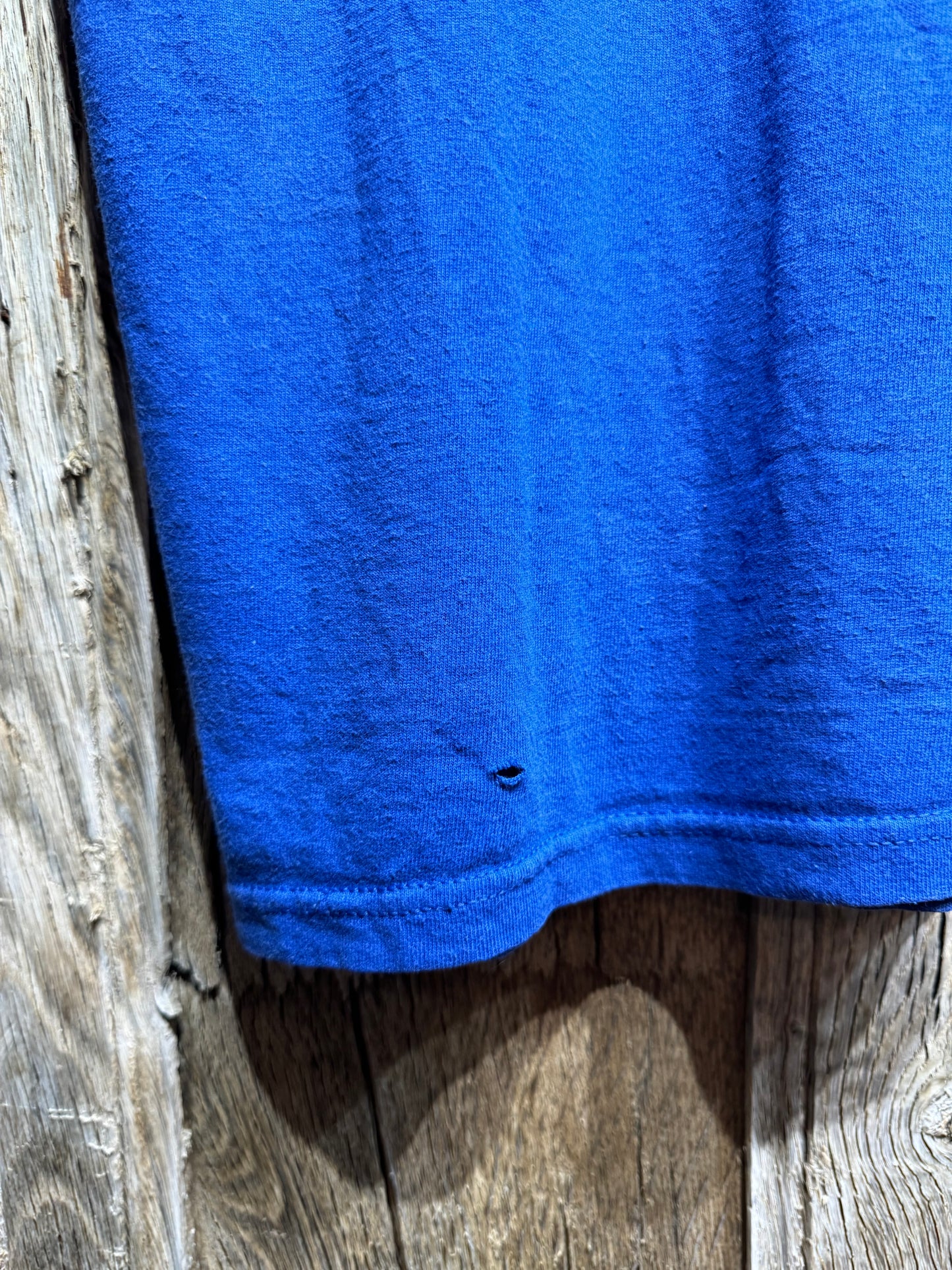 Vintage Nike Blue Glitch Logo Tee