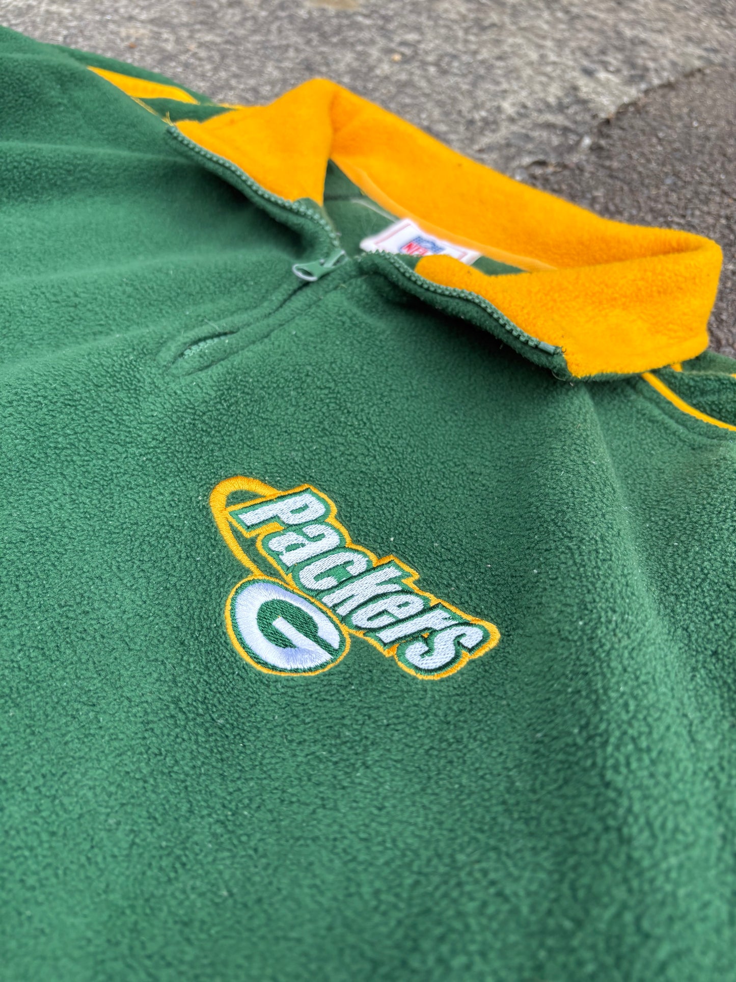 NFL Packers Green Zip Fleece