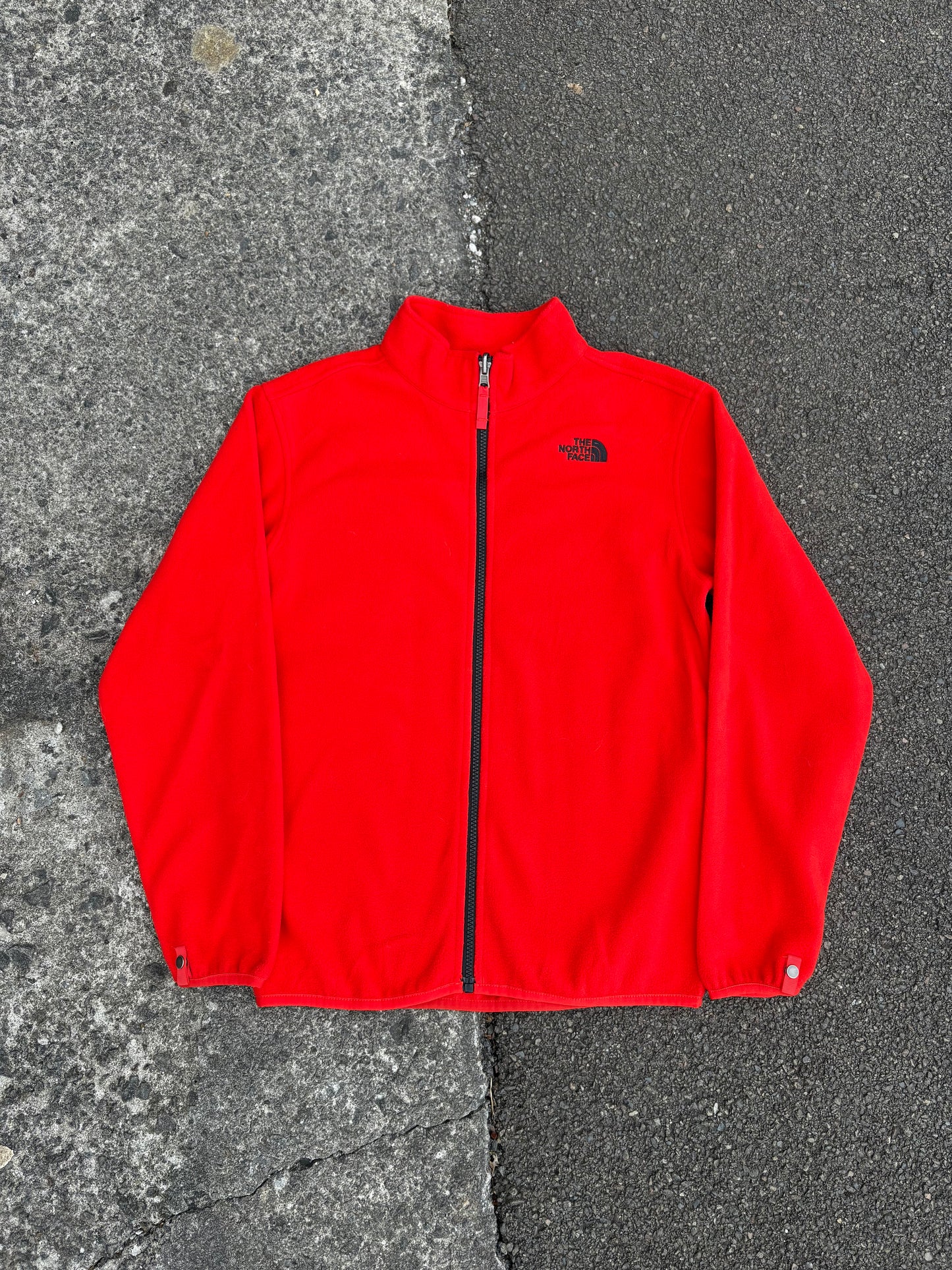 The North Face Orange Zip Fleece