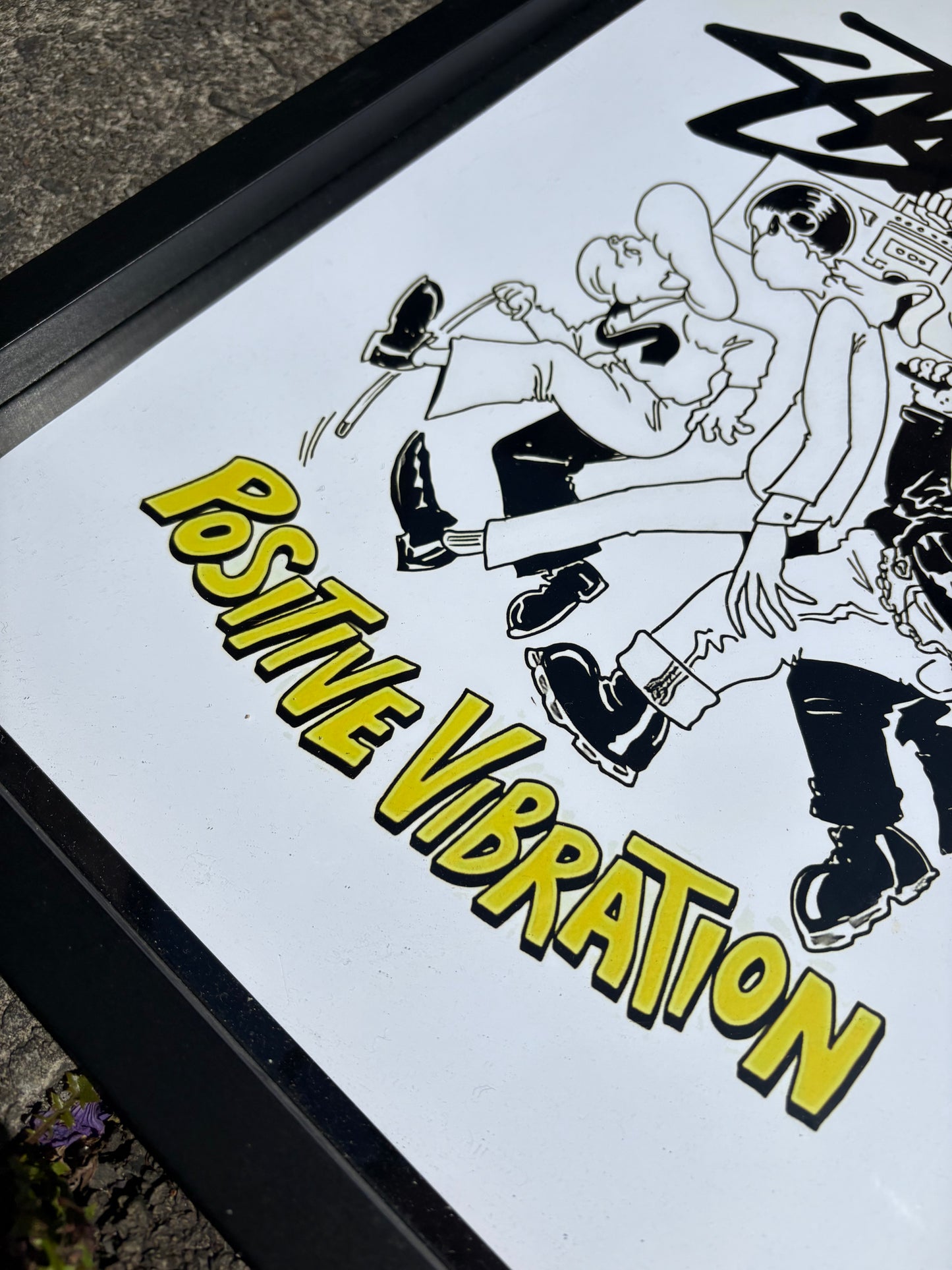 Stüssy Positive Vibrations A3 Framed Print