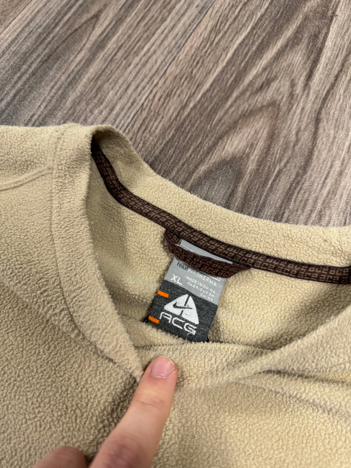 Vintage Nike ACG Beige Fleece Sweatshirt