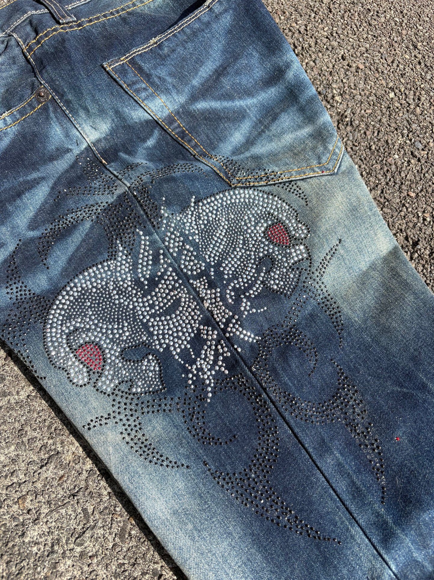 Oni Arai Y2K Gem Studded Jeans