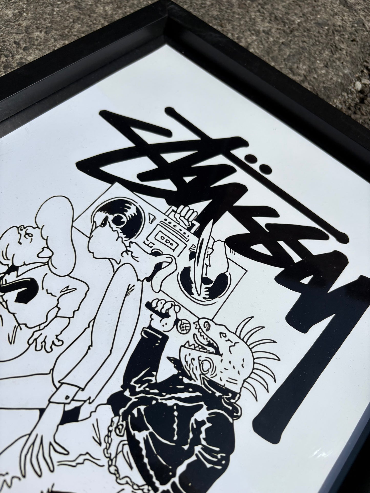 Stüssy Positive Vibrations A3 Framed Print