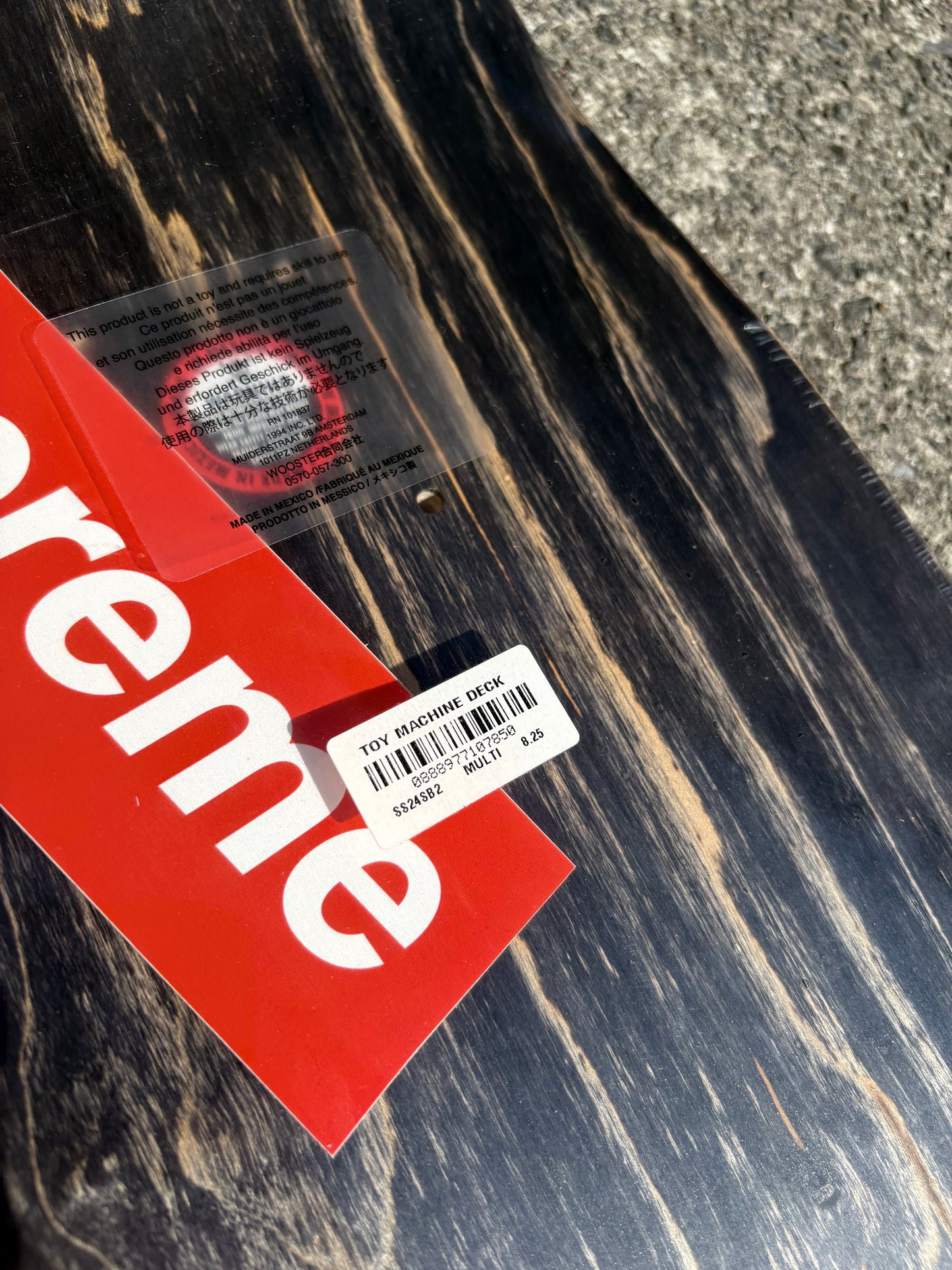 Supreme x Toy Machine Skateboard Deck 8.25