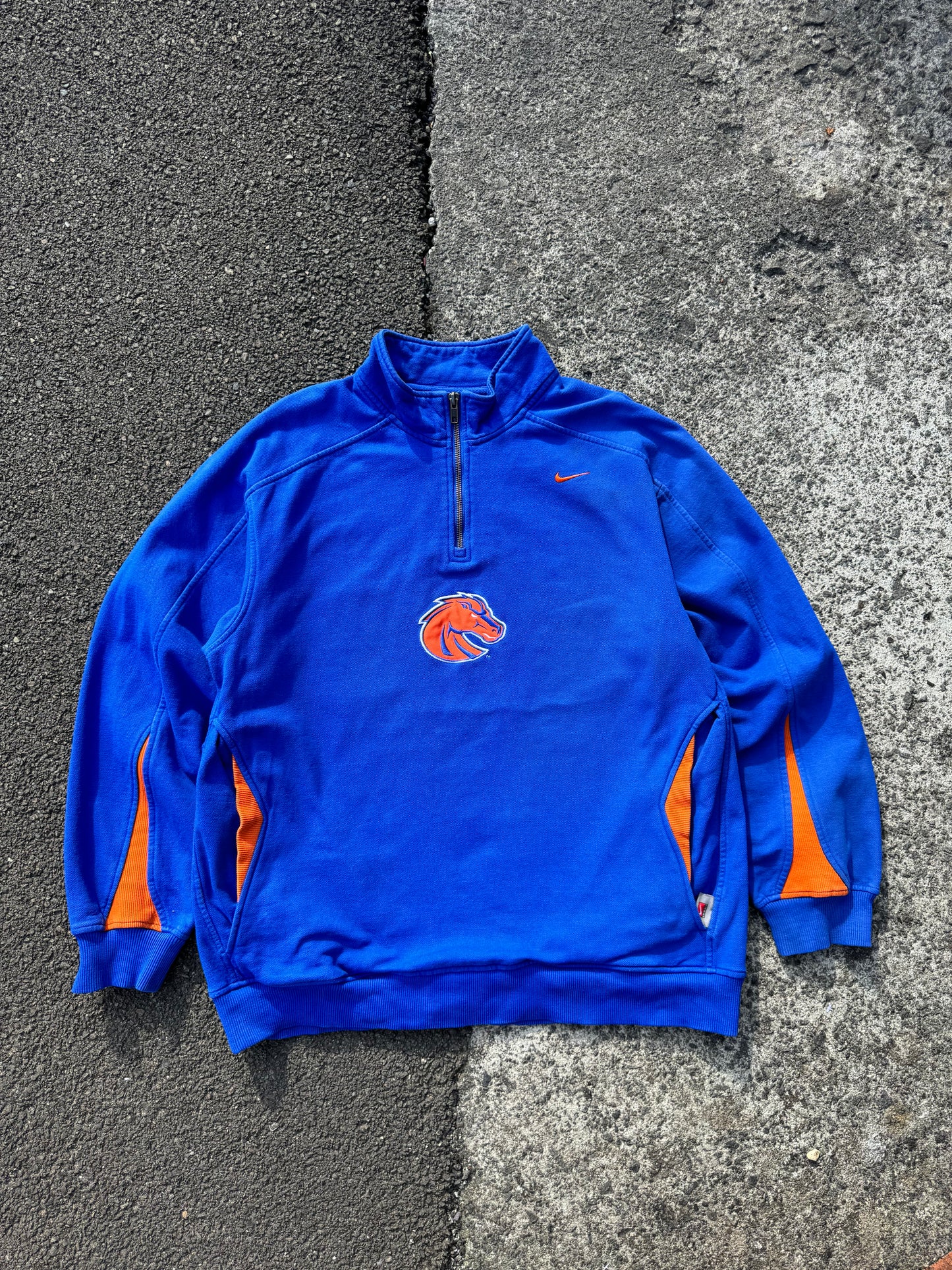 Vintage Nike Boise State 1/4 Zip Jumper