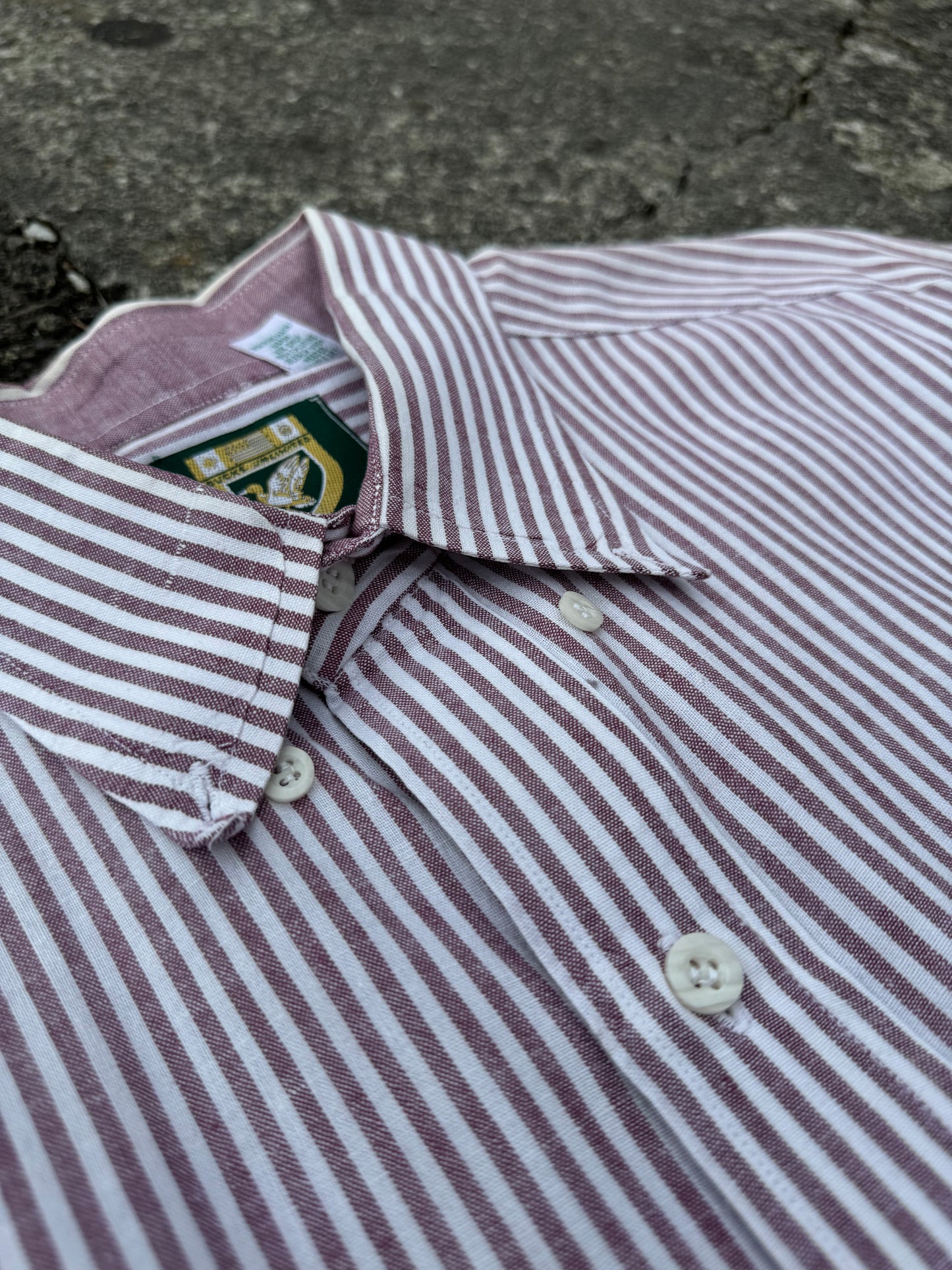 Washed Grape Ducks Unlimited Stripe Shirt