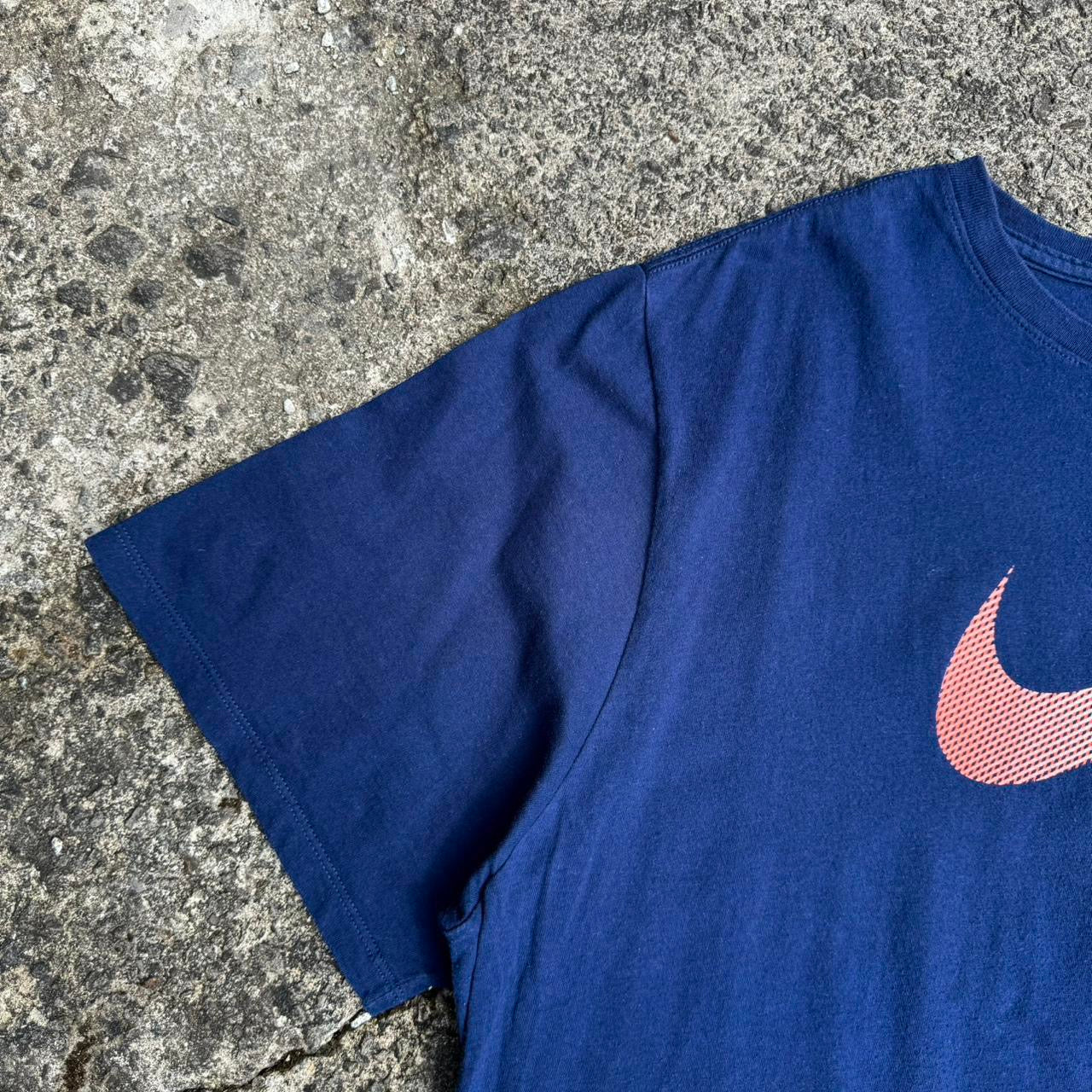 Nike Navy Swoosh Logo Tee
