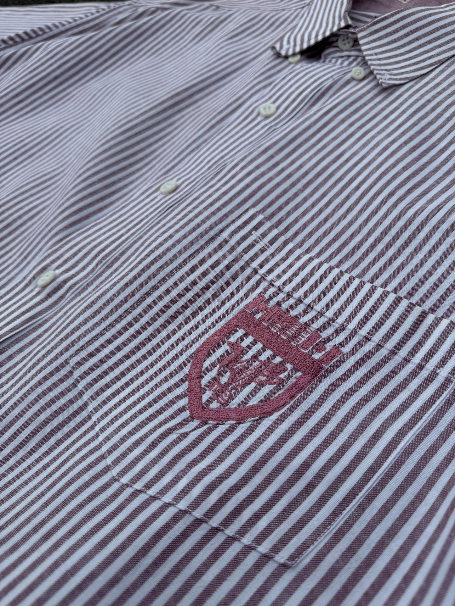 Washed Grape Ducks Unlimited Stripe Shirt