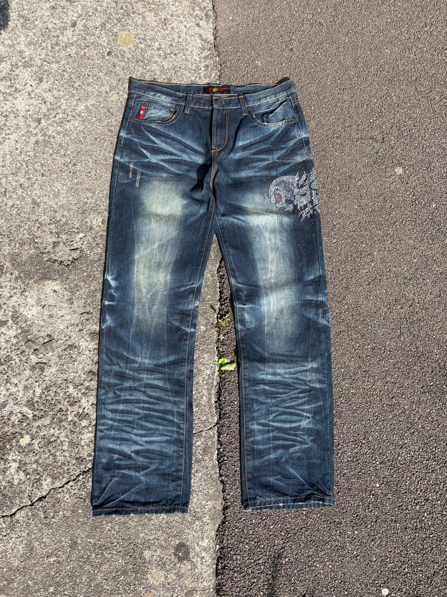 Oni Arai Y2K Gem Studded Jeans