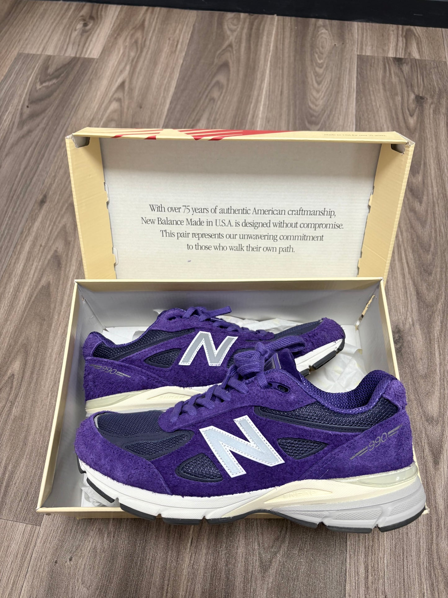 New Balance 990v4 Purple Suede - Teddy Santis