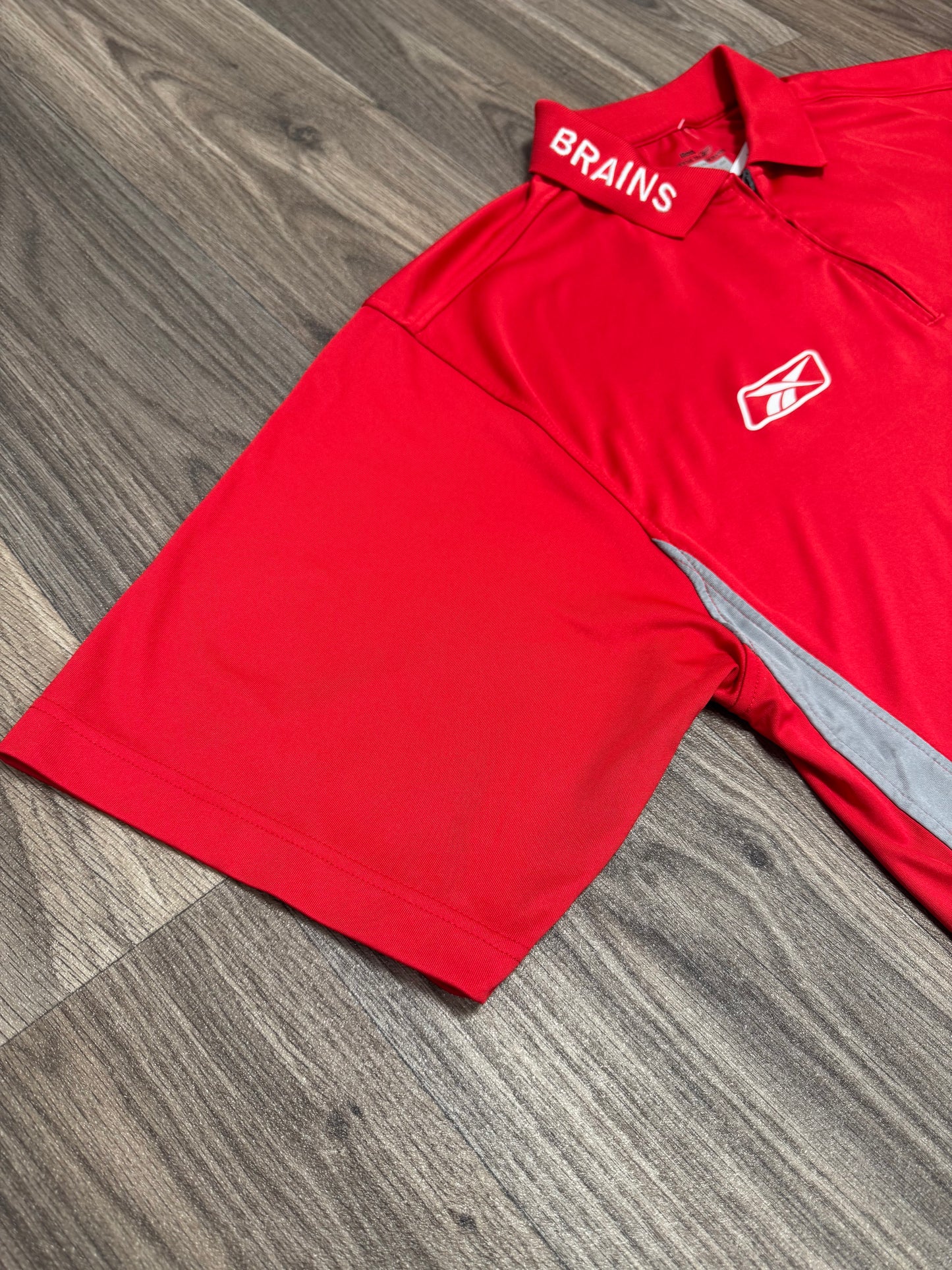 Wales WRU Red Reebok Polo Zip Shirt
