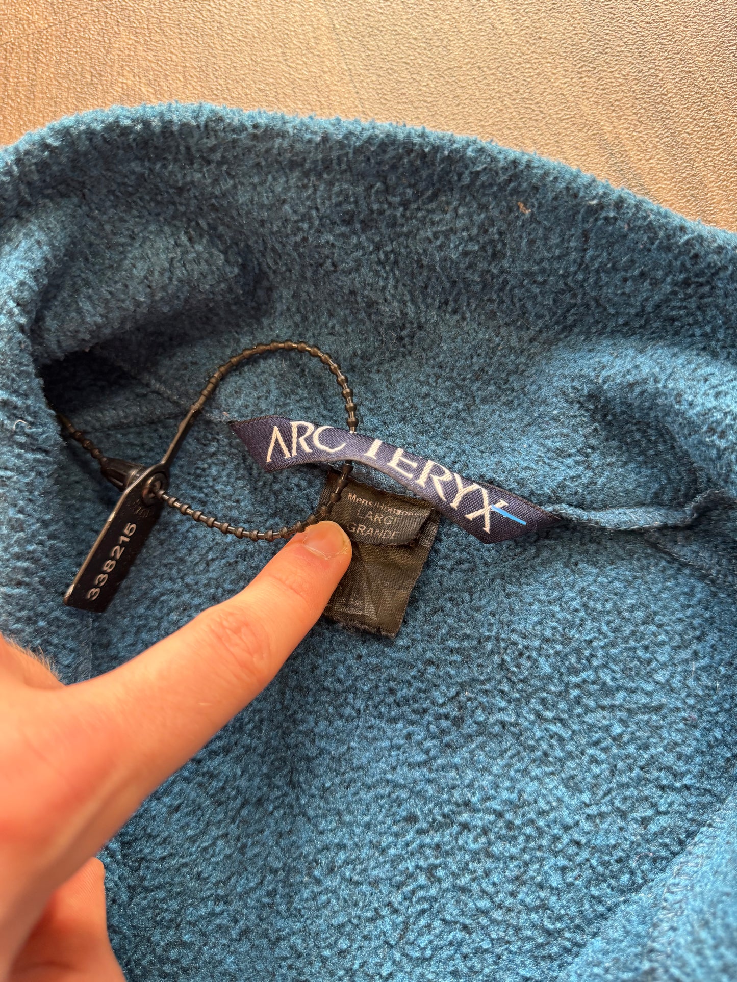 Arcteryx Teal Blue Zip Fleece