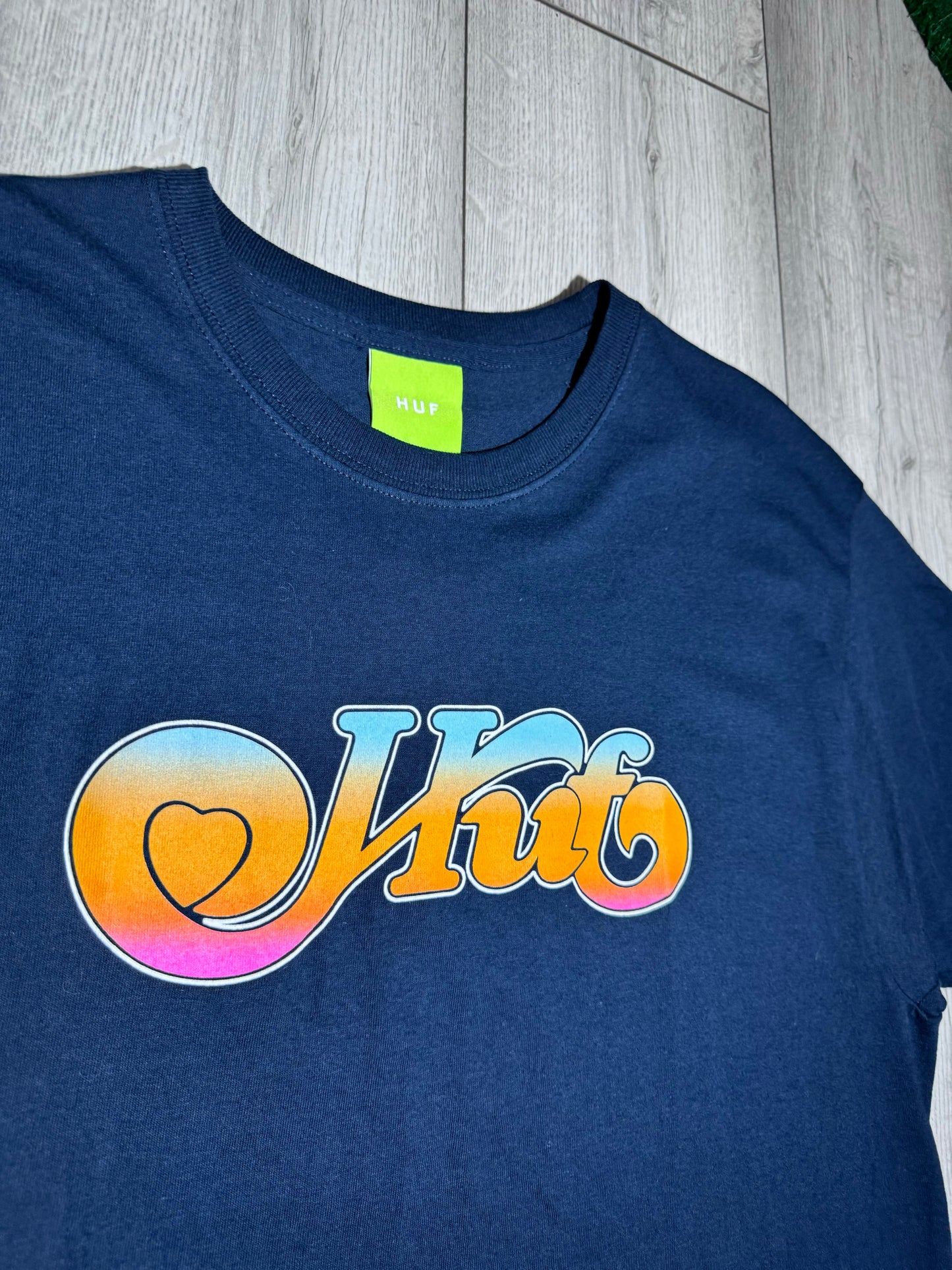 HUF Gradient Script Logo Tshirt