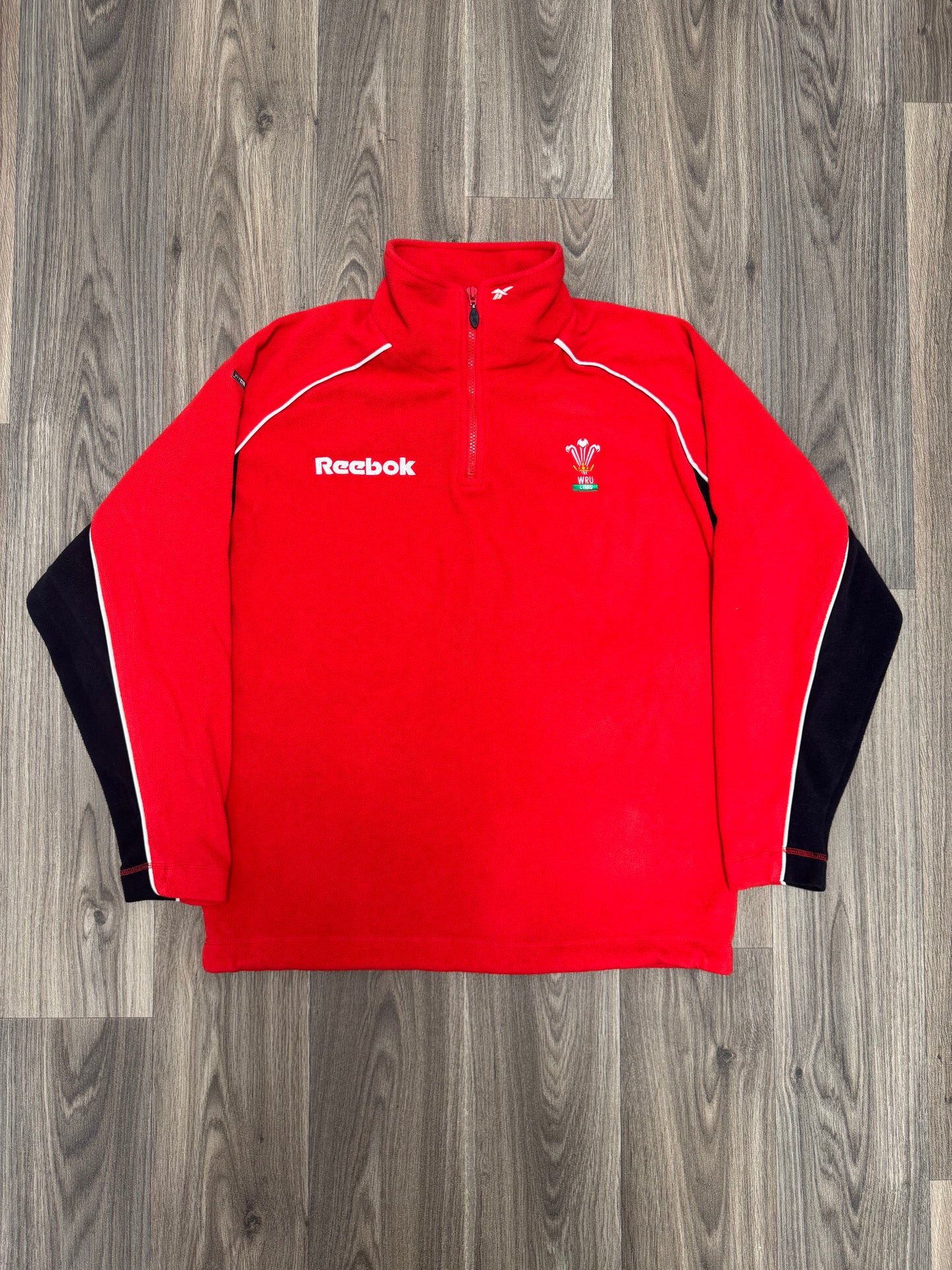 Wales WRU Vintage Reebok Red Fleece