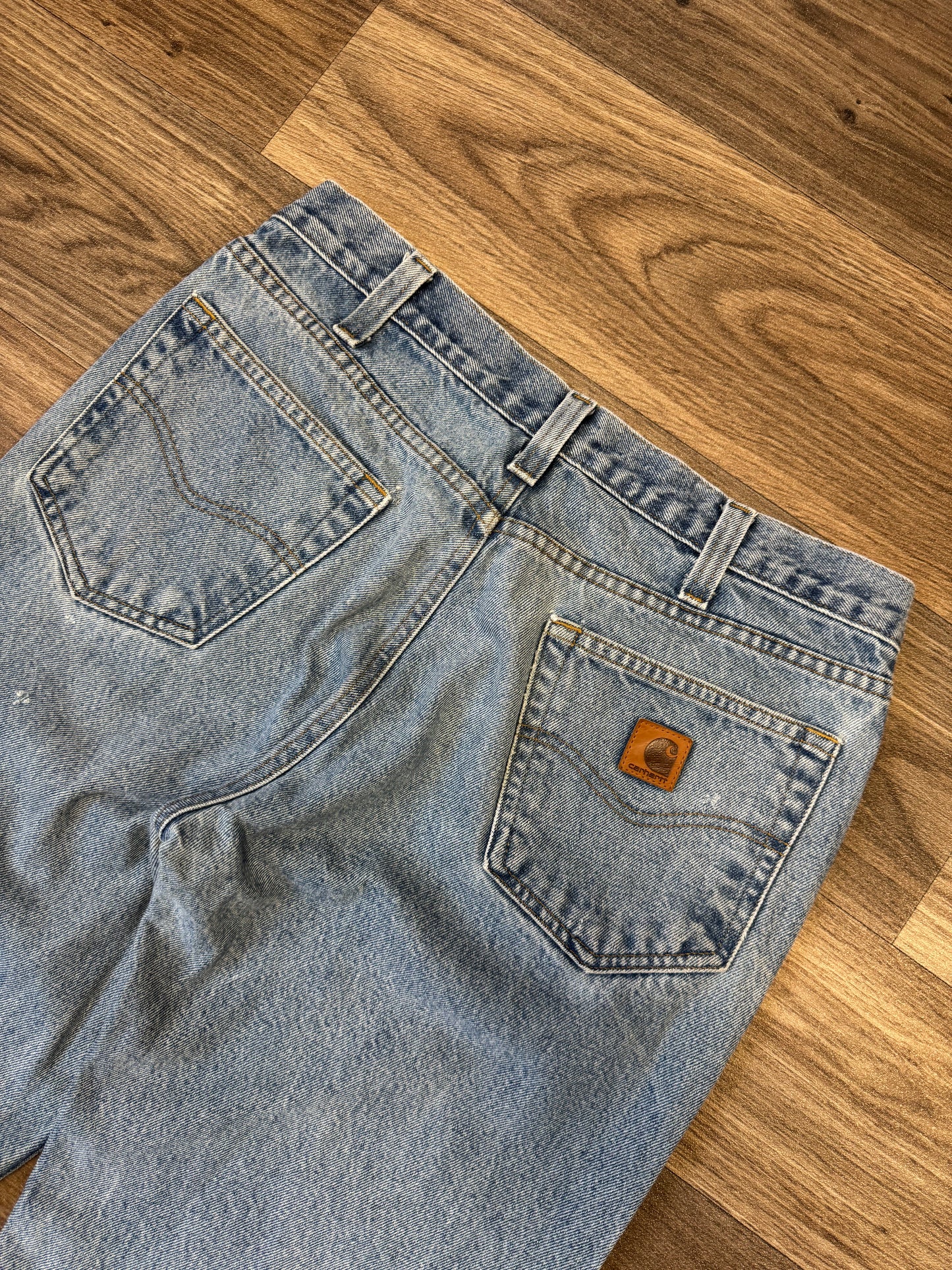 Carhartt Blue Denim Knee Patch Jeans