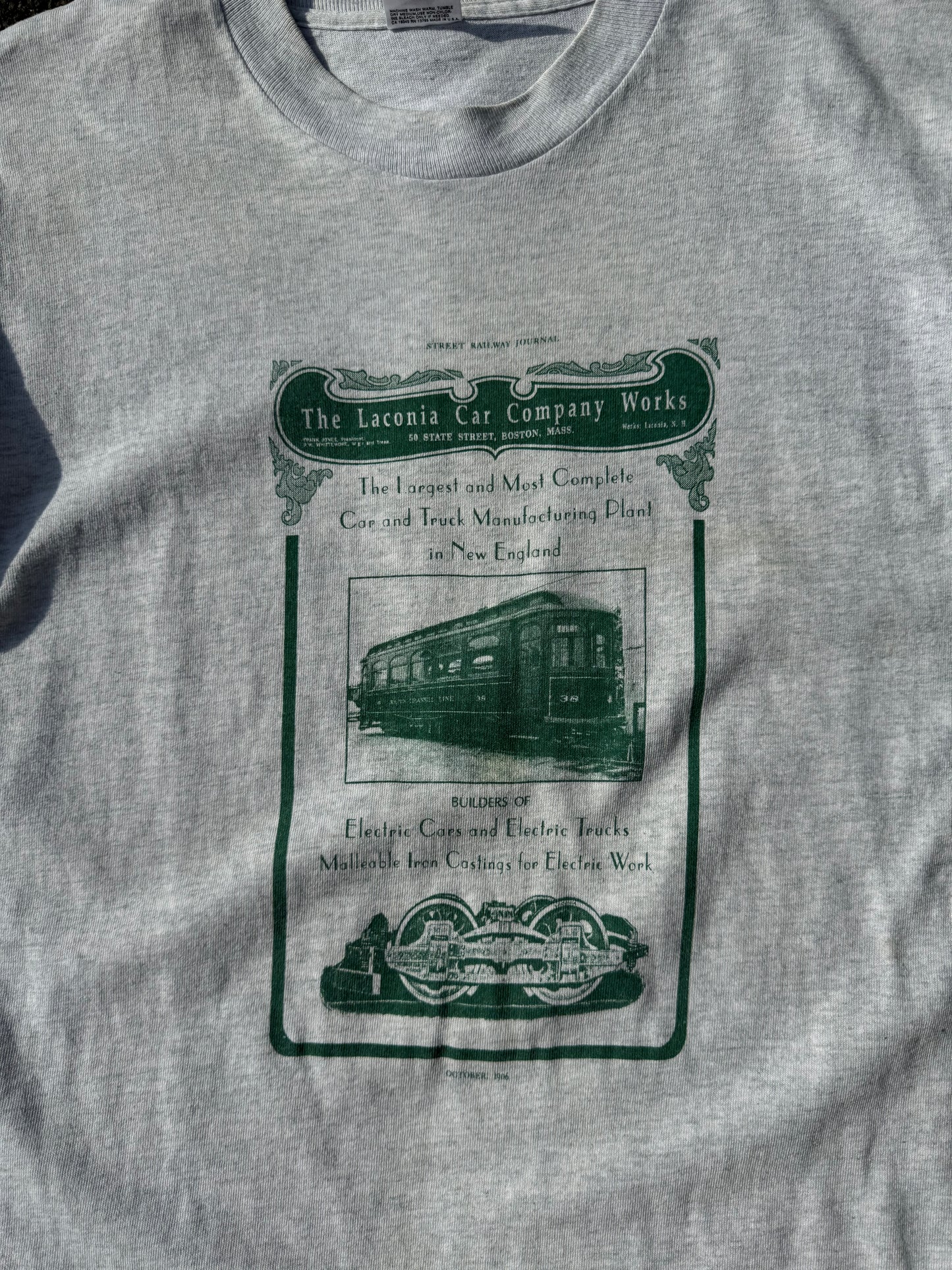 Vintage Tram Cart Graphic Tee