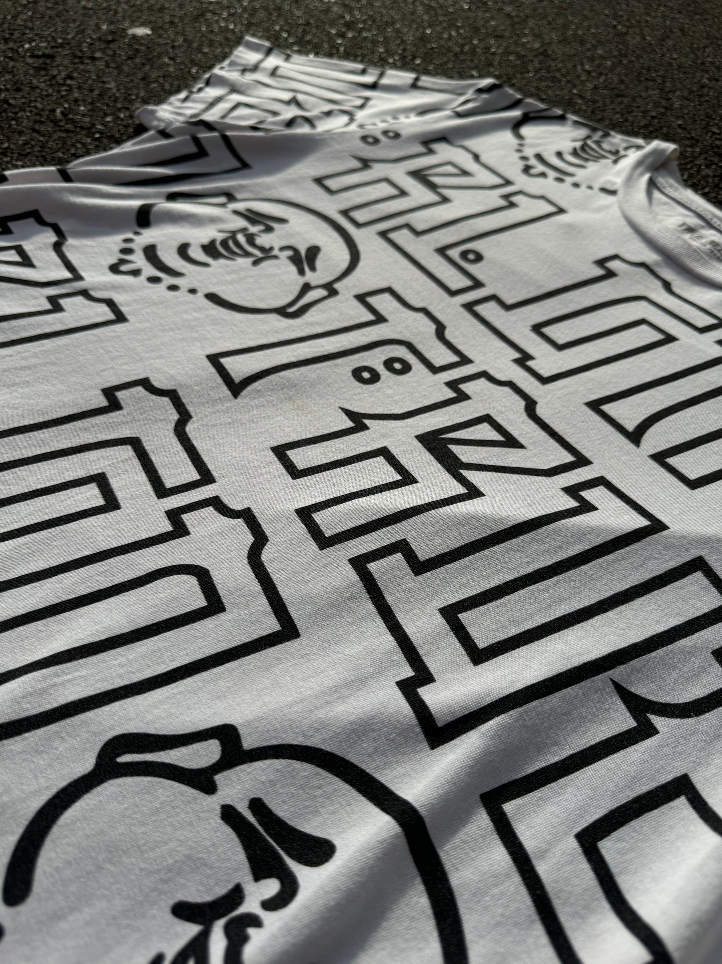 True Religion White Print Tshirt