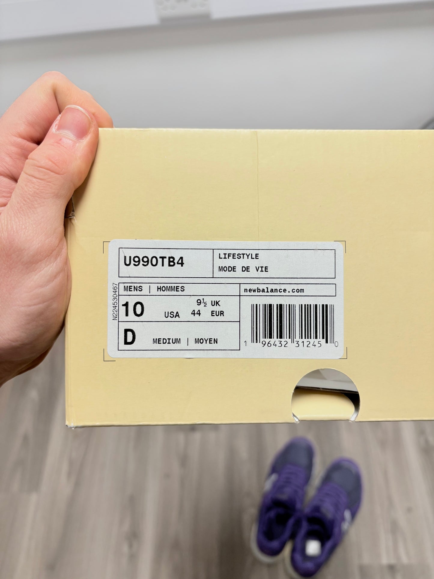 New Balance 990v4 Purple Suede - Teddy Santis
