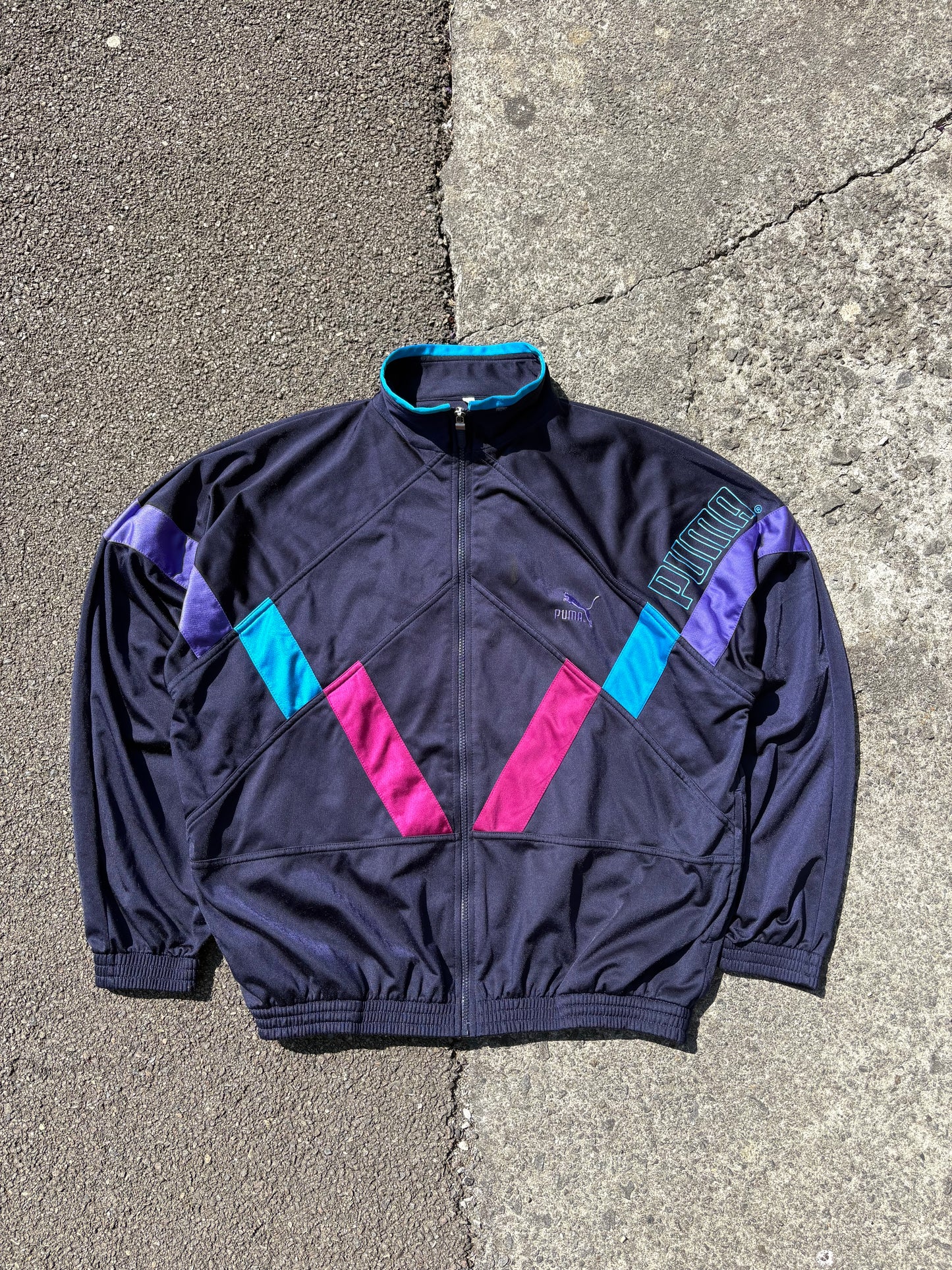 Vintage Puma Purple Track Jacket