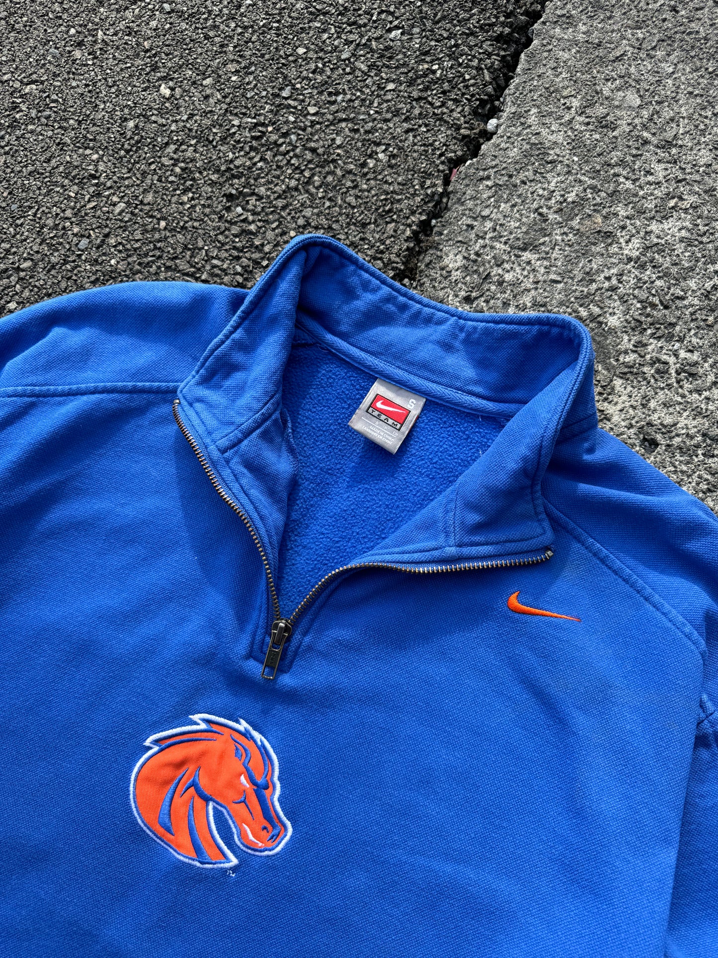 Vintage Nike Boise State 1/4 Zip Jumper