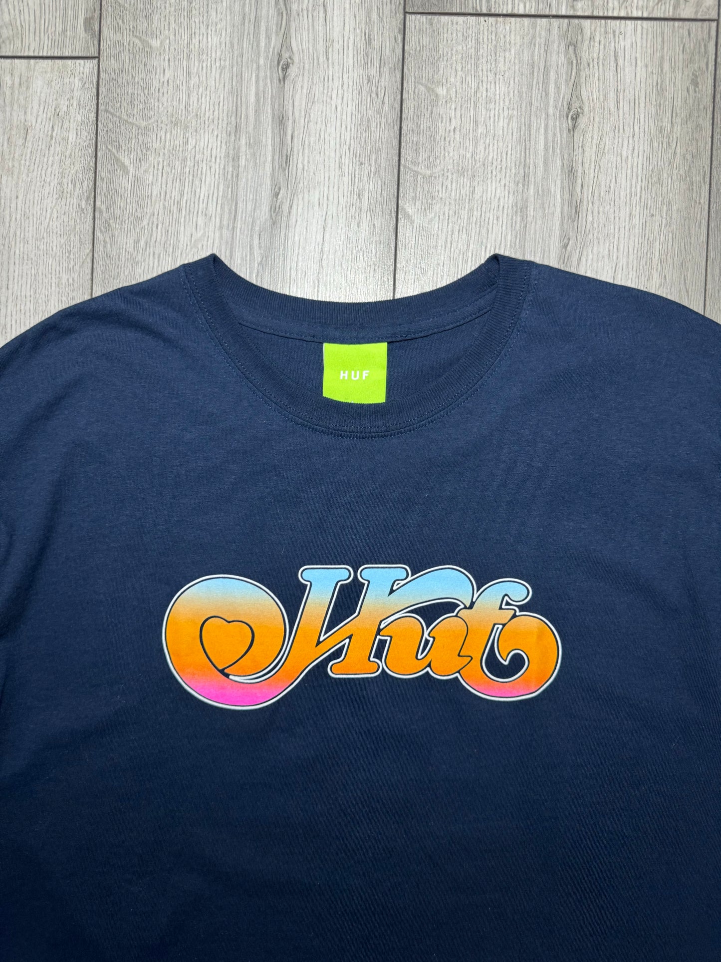 HUF Gradient Script Logo Tshirt