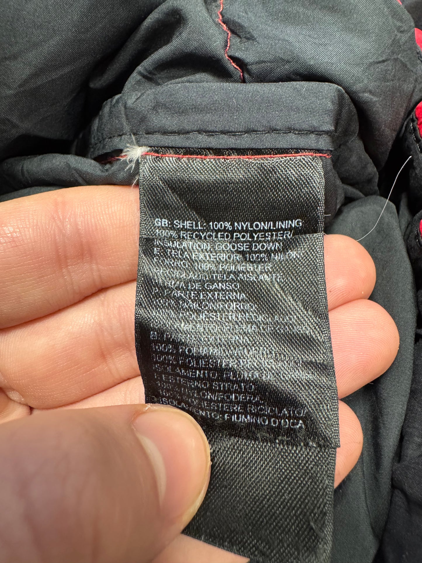 Red North Face Puffer Coat
