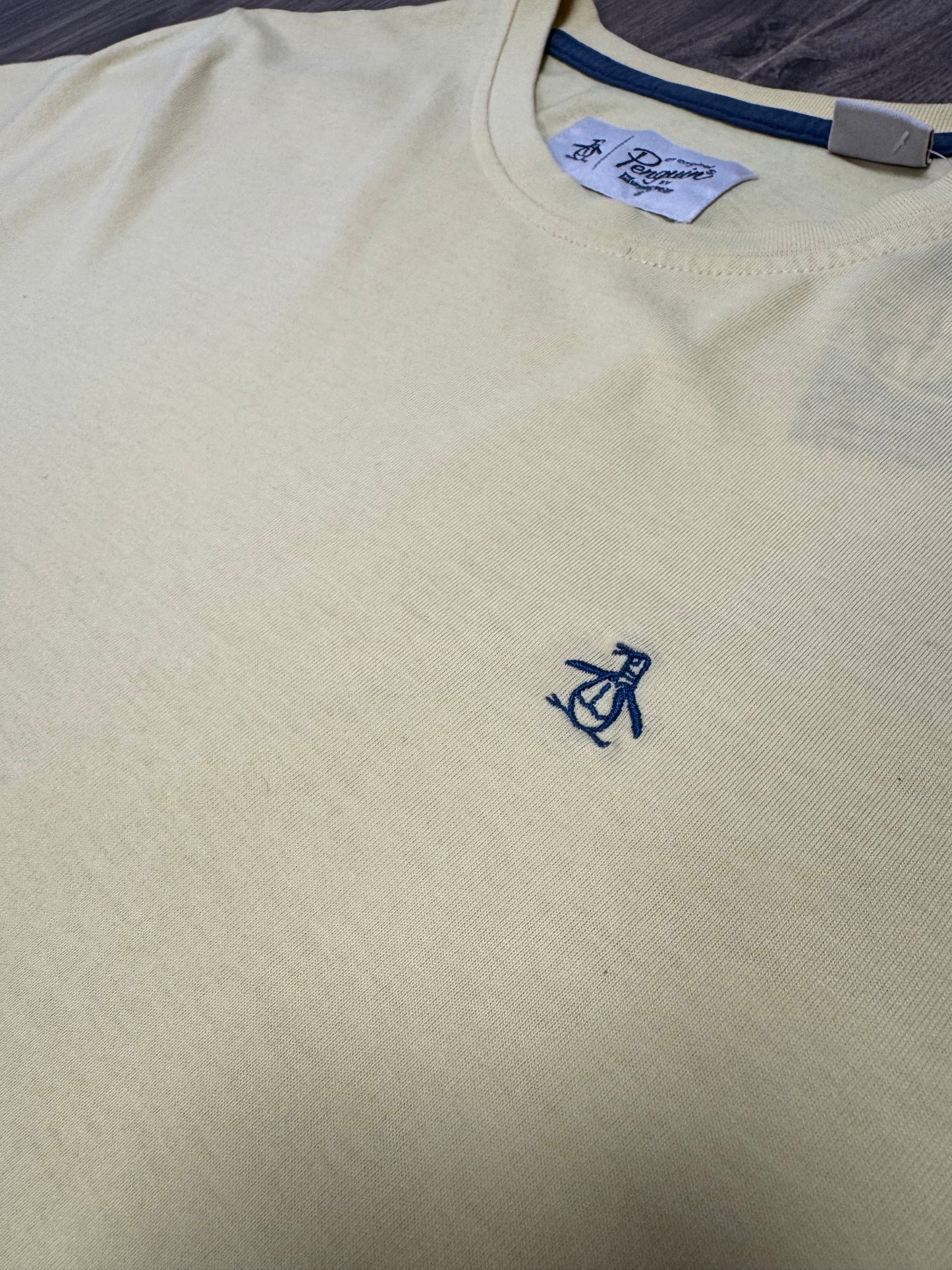 Embroidered Penguin Yellow Tee