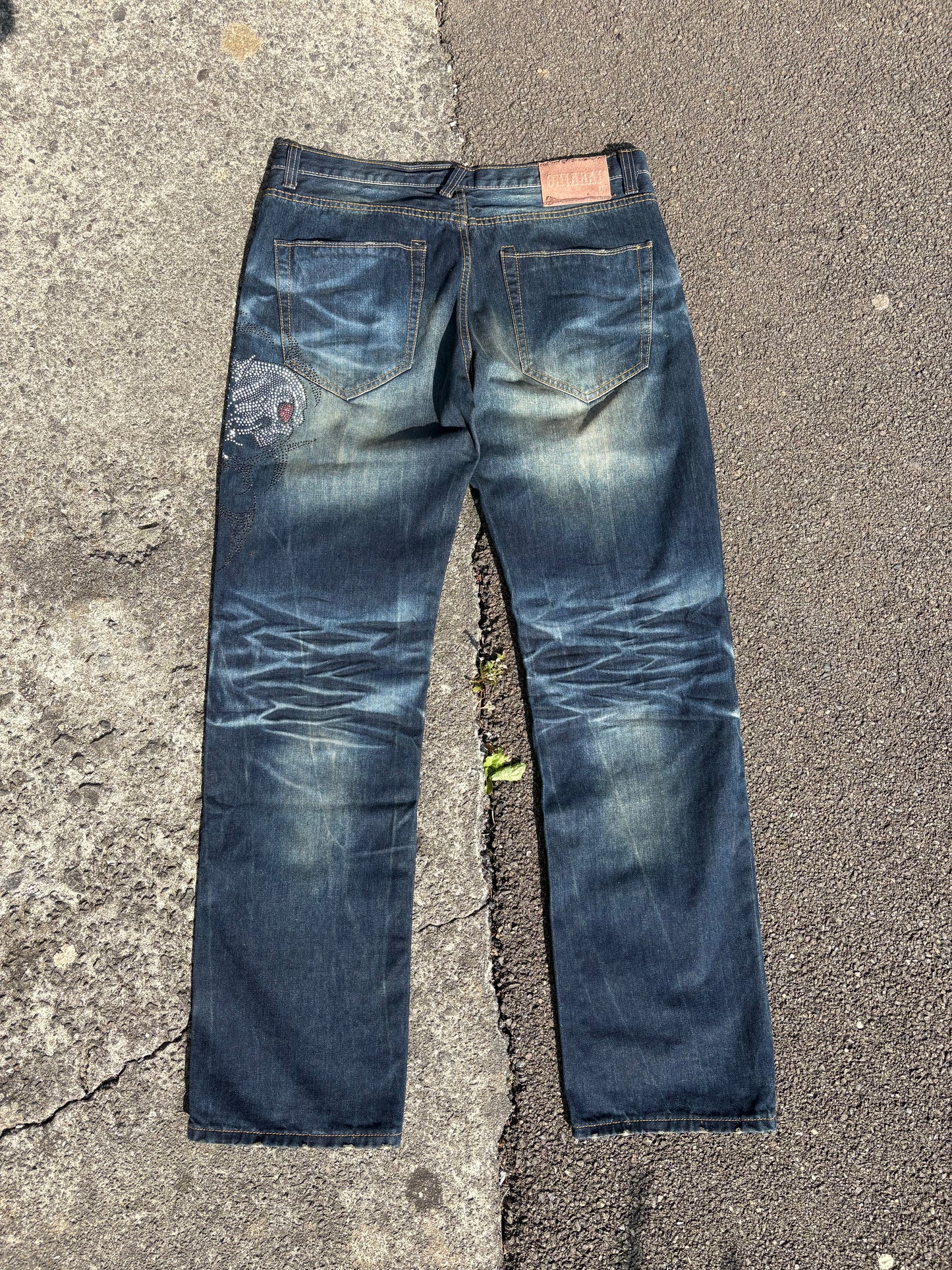 Oni Arai Y2K Gem Studded Jeans