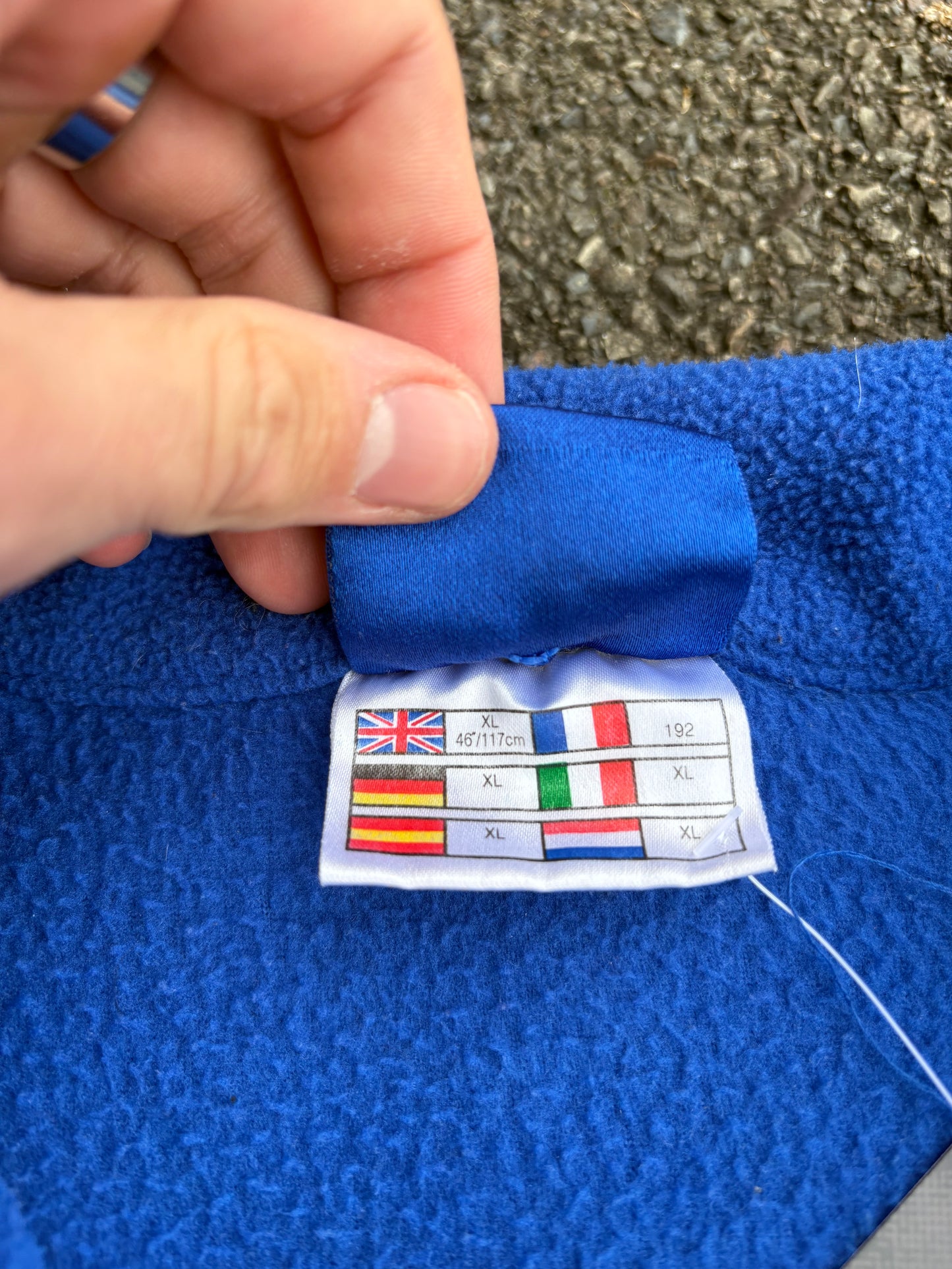 Vintage Umbro Blue Zip Fleece