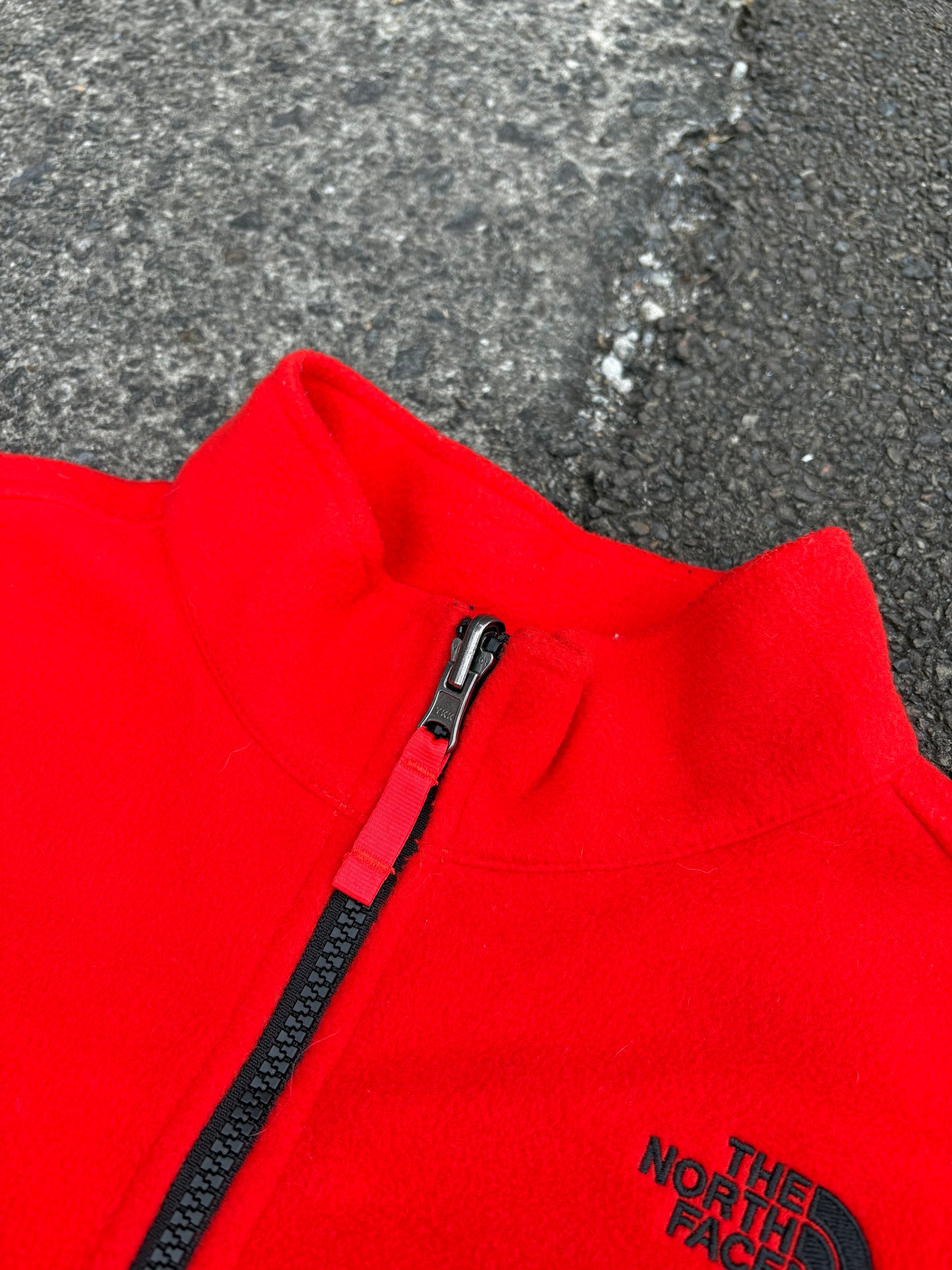 The North Face Orange Zip Fleece