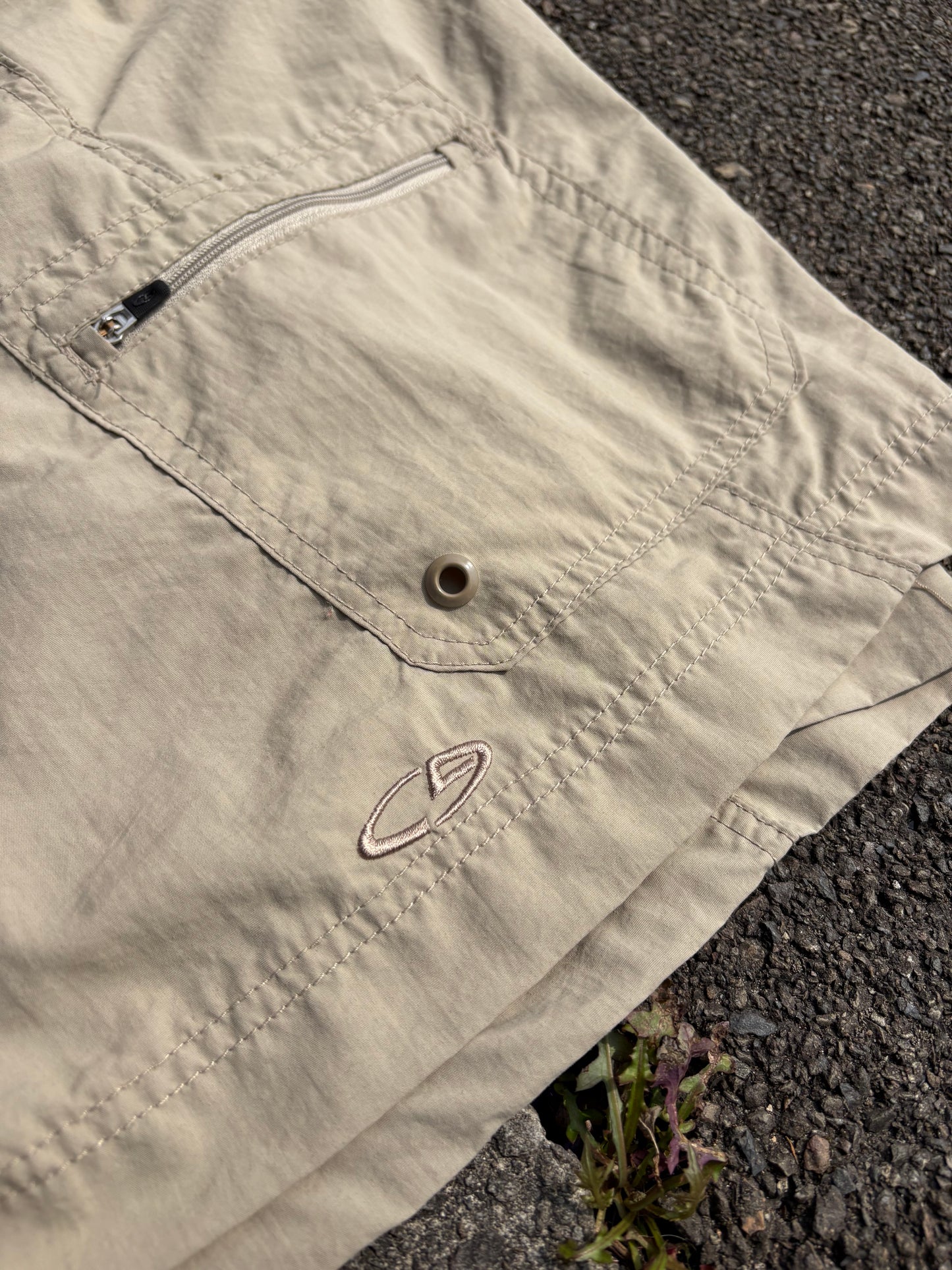 Vintage Champion Beige Cargo Shorts
