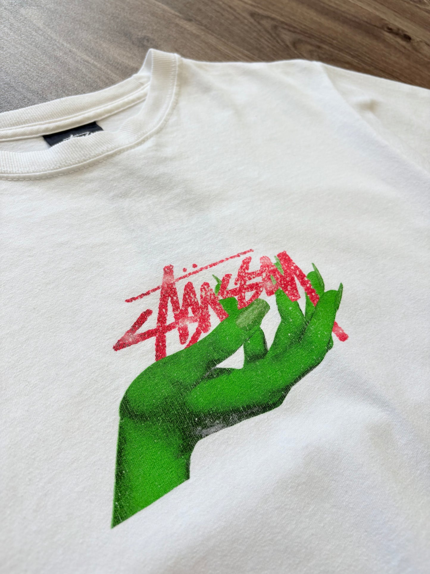Stussy White Graphic Tee