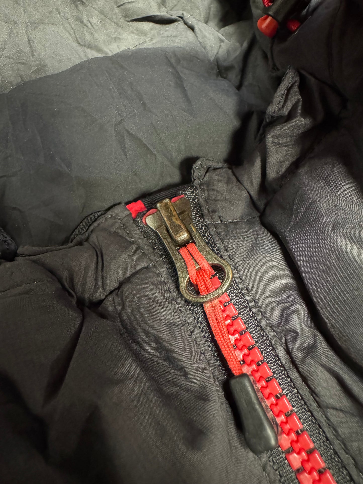 Red North Face Puffer Coat