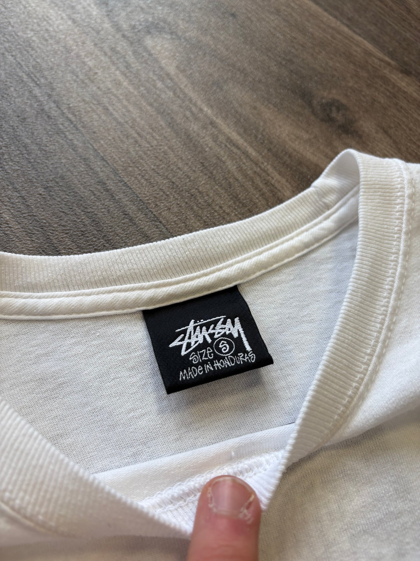 Stussy White Graphic Tee
