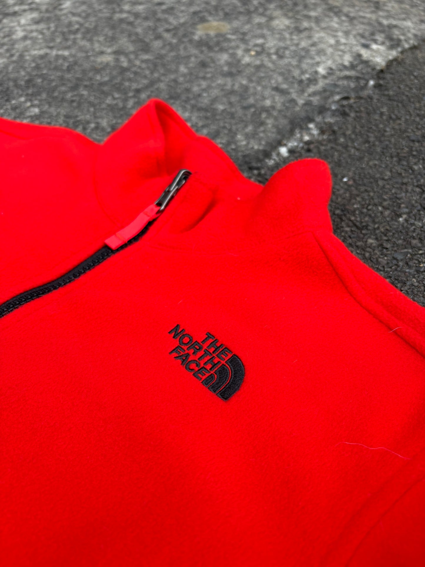 The North Face Orange Zip Fleece