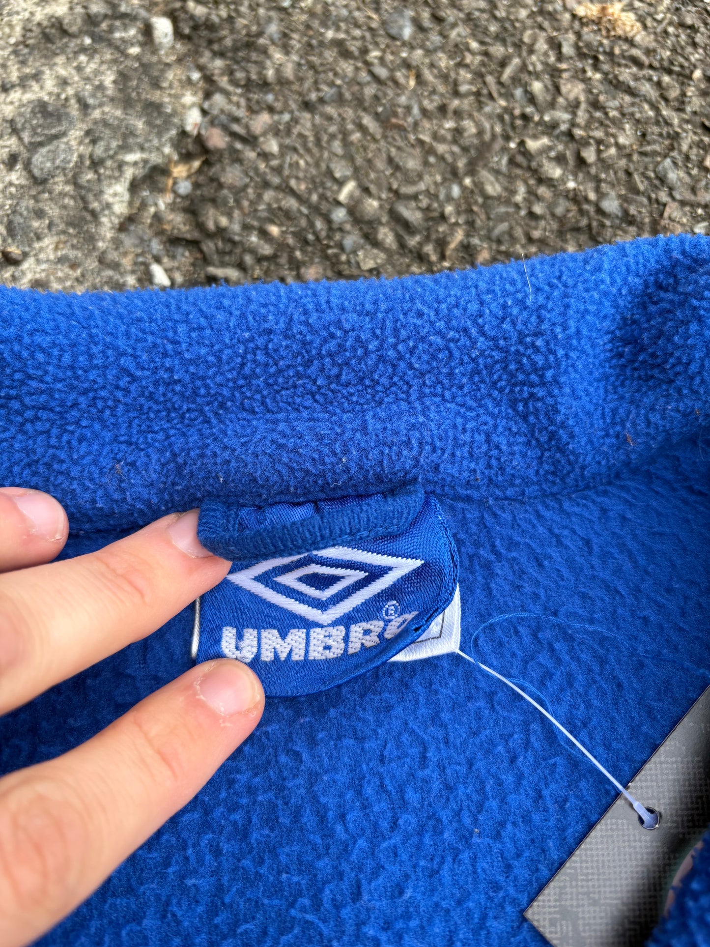 Vintage Umbro Blue Zip Fleece