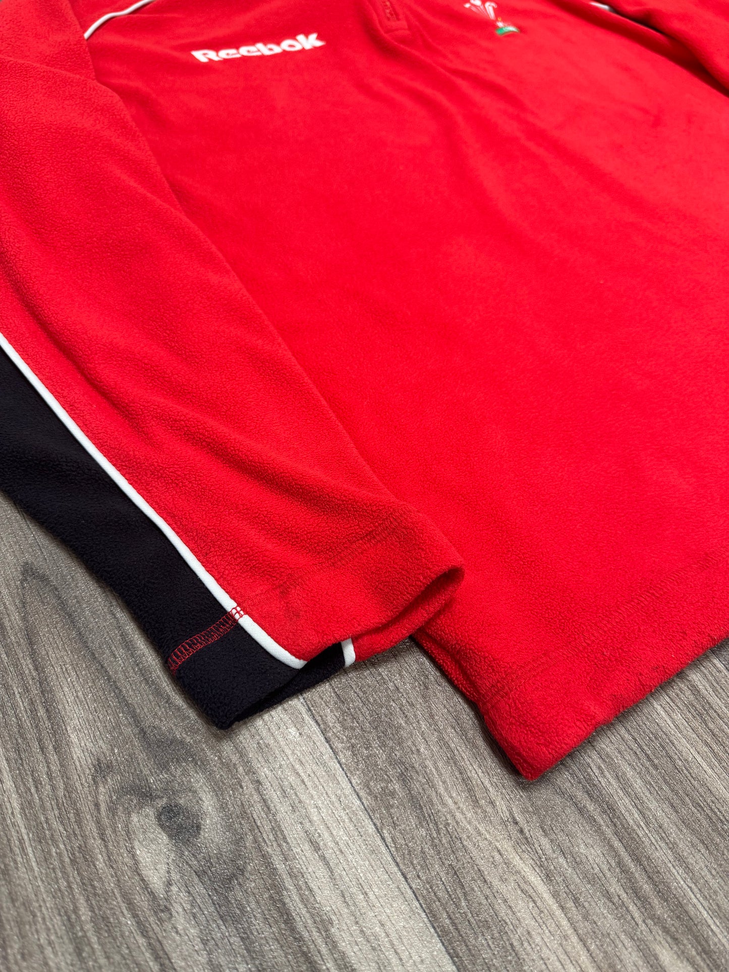 Wales WRU Vintage Reebok Red Fleece