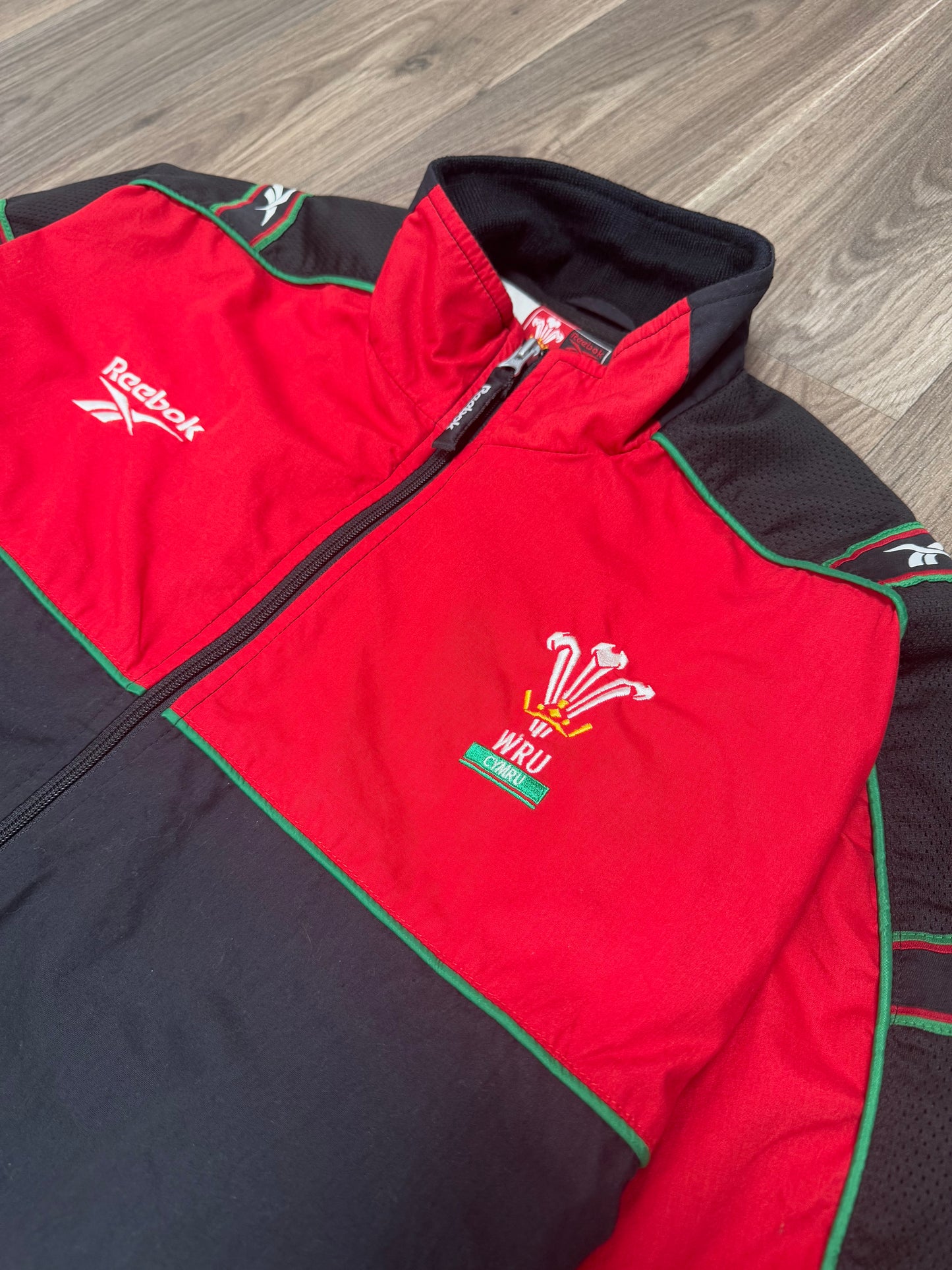 Wales WRU Vintage Reebok Track Jacket