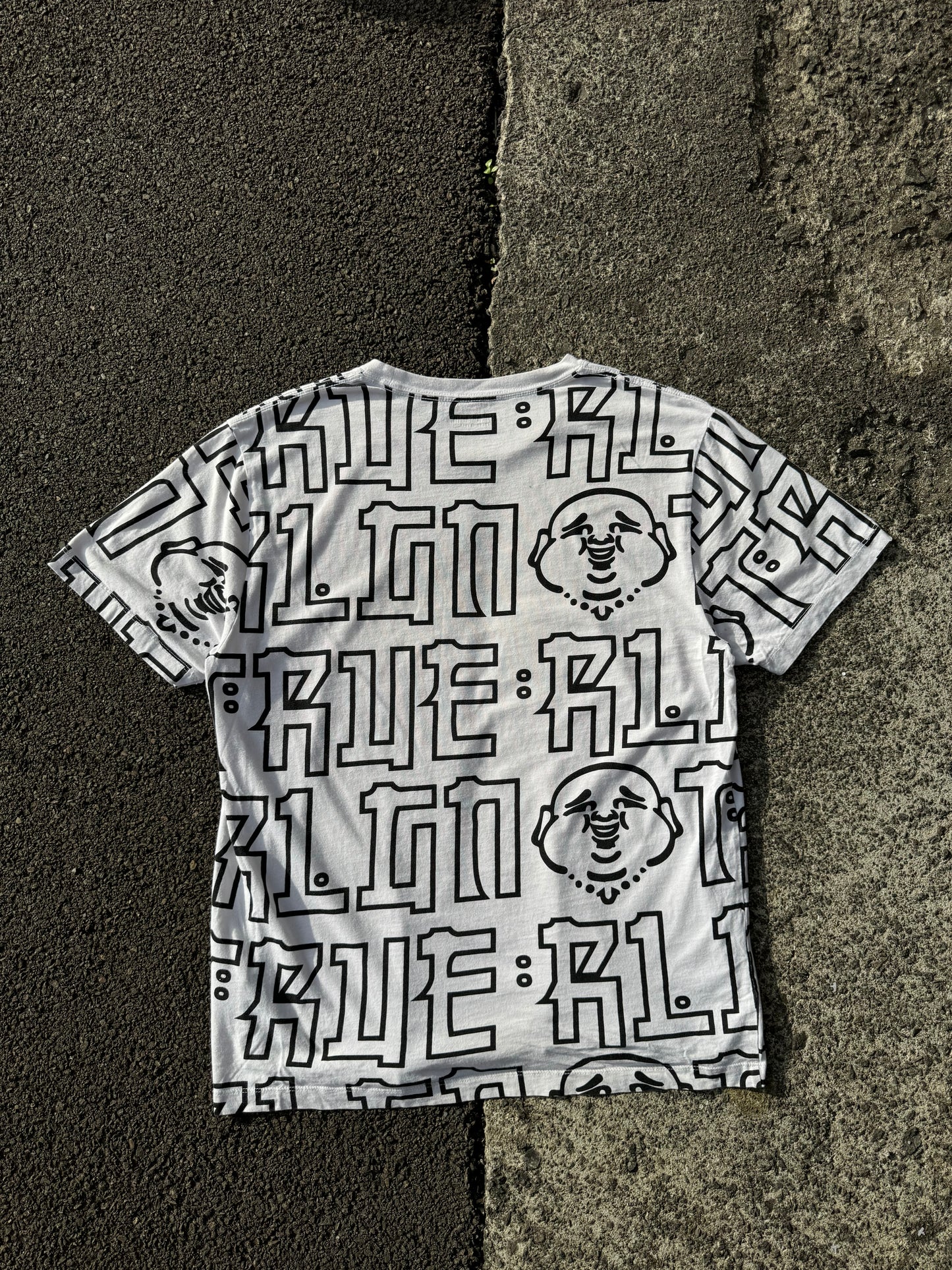 True Religion White Print Tshirt