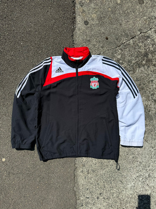 Black Adidas Liverpool Warmup Jacket 2008