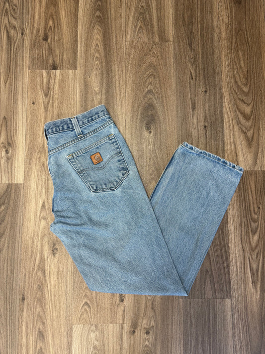 Carhartt Blue Denim Knee Patch Jeans