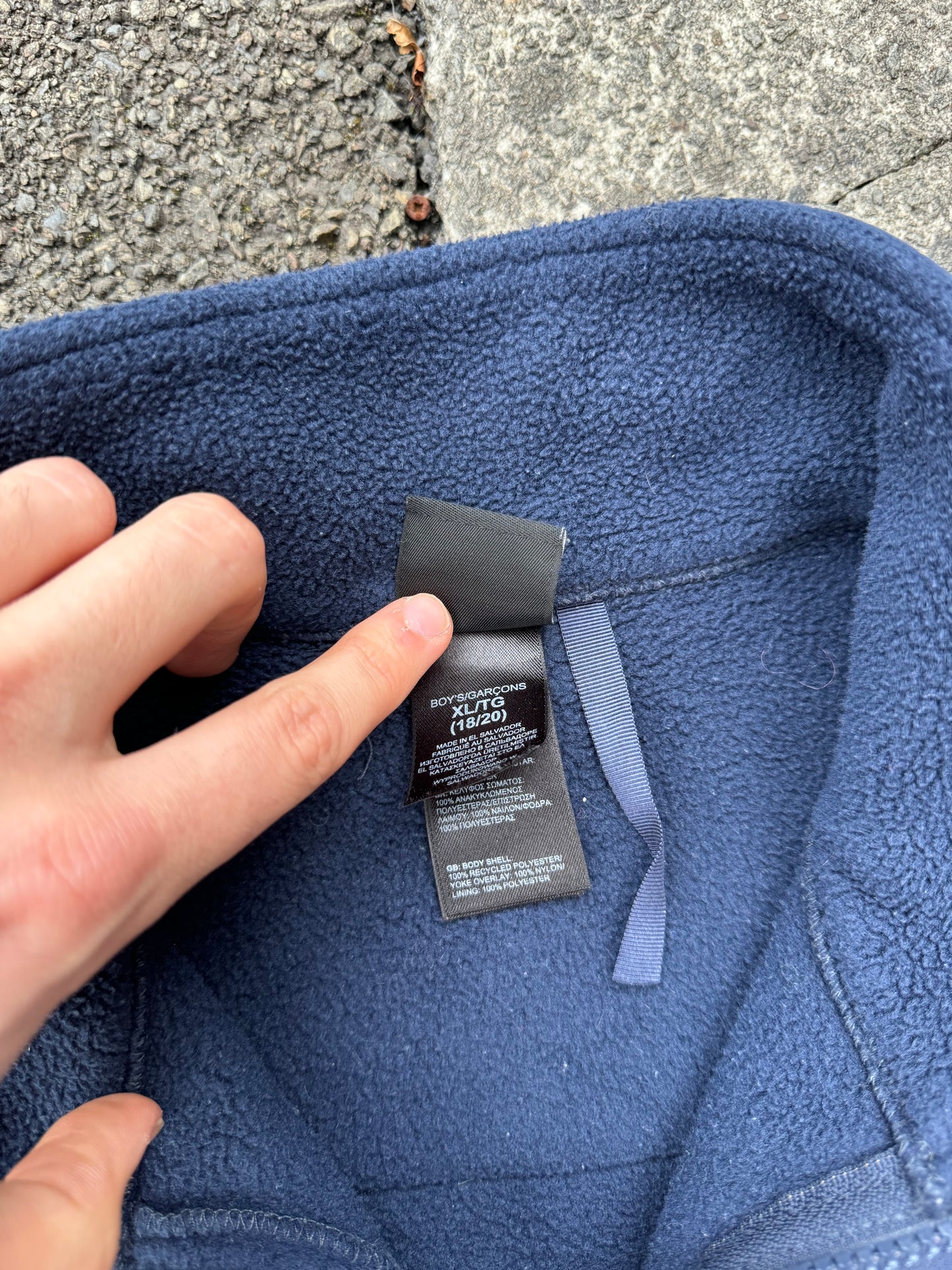 North Face Navy Fleece Jacket