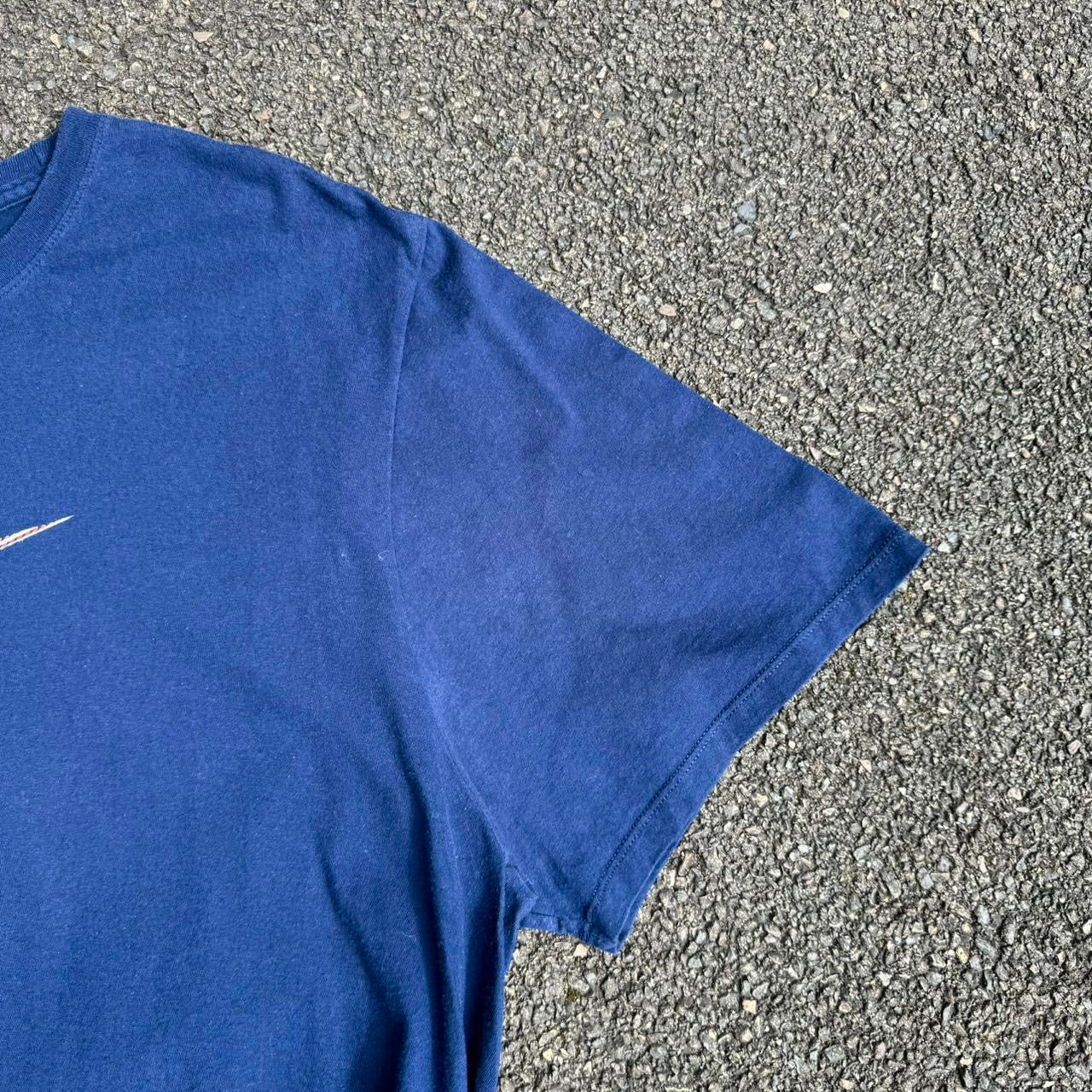 Nike Navy Swoosh Logo Tee