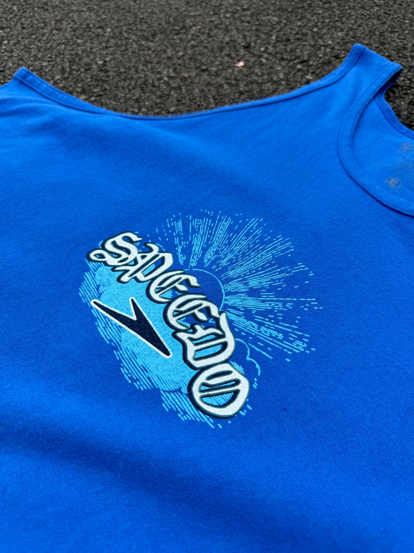 Vintage Blue Speedo Surf Vest