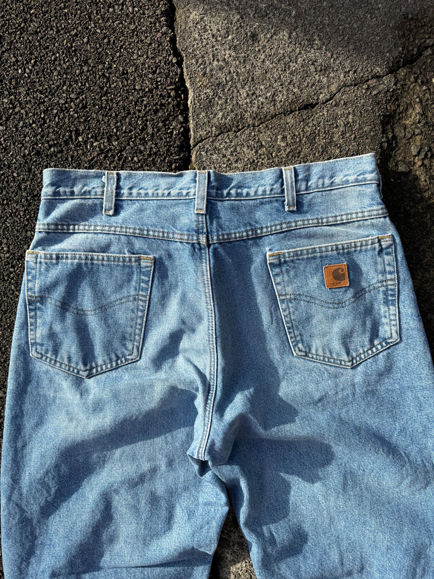 Vintage Carhartt Blue Check Lined Jeans
