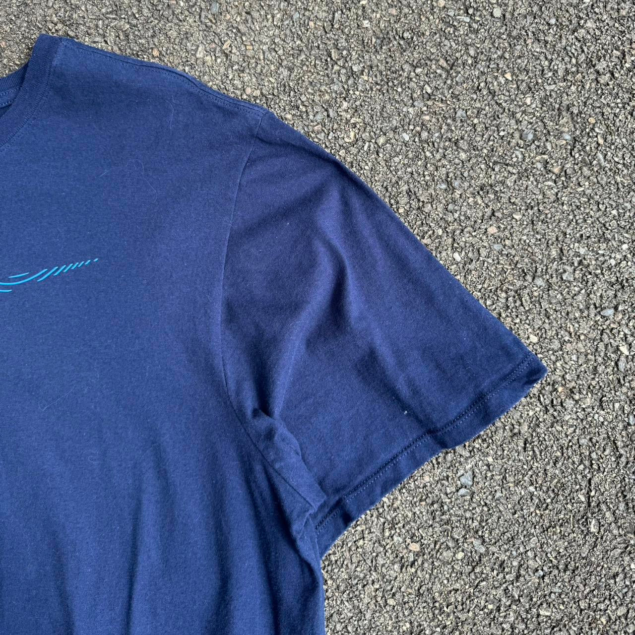 Nike Navy Swoosh Logo Tee