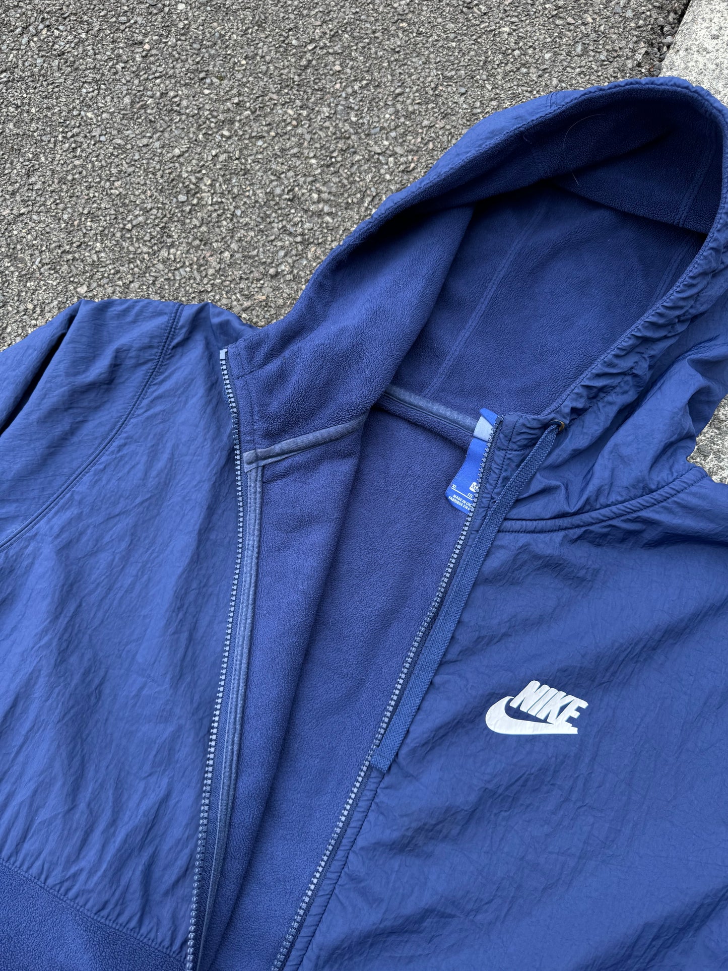 Nike Blue Fleece Zip Hoodie